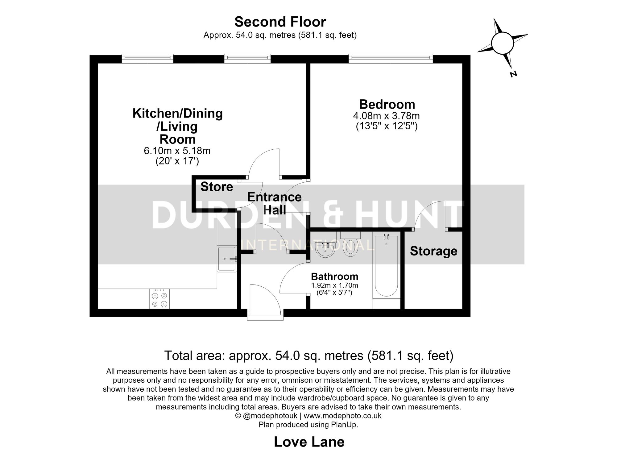 9e Love Lane, Rayleigh floorplan