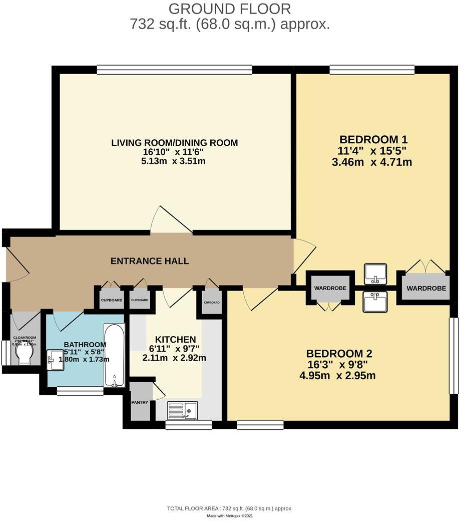 18, Park Gates, Chiswick Place, Eastbourne floorplan