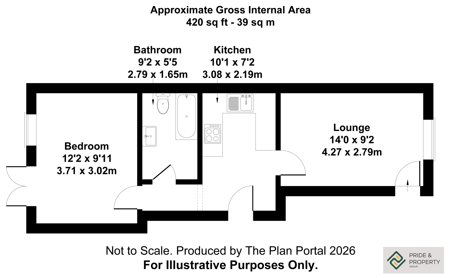 FLAT 14, STOUR VIEW COURT, STOUR ROAD, HARWICH floorplan