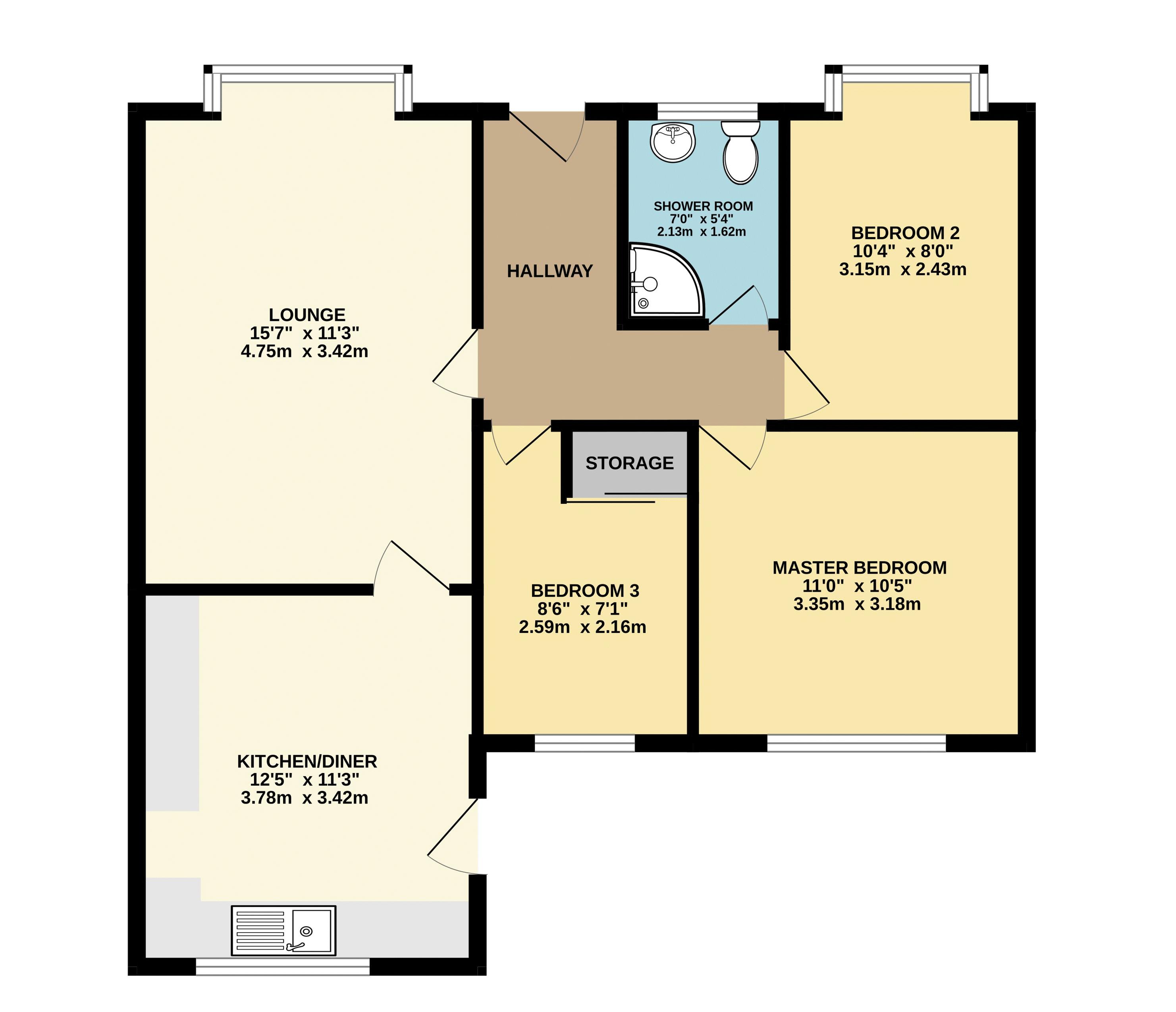 7, Jonquil Avenue, Scunthorpe floorplan