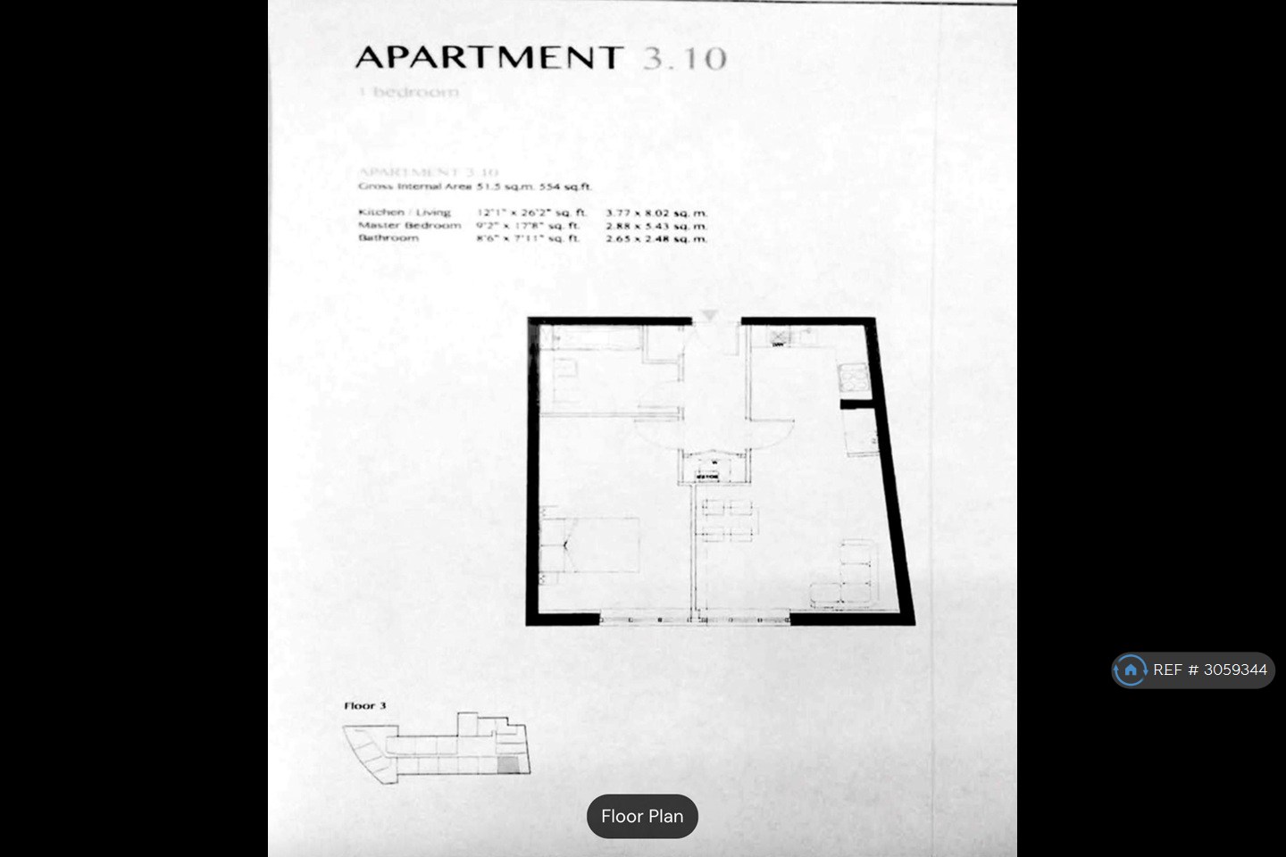 Apartment, Tower House Lewisham High St, London floorplan