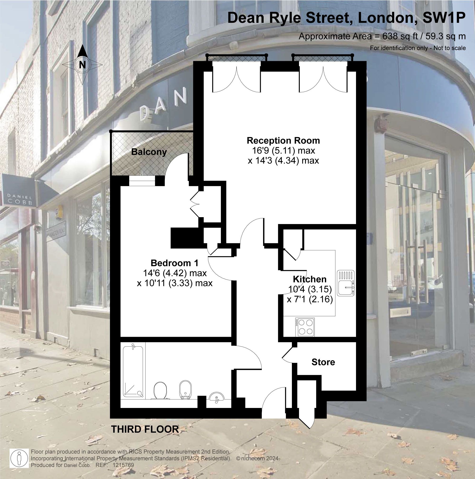 Apt 320, 8 Dean Ryle Street, London floorplan