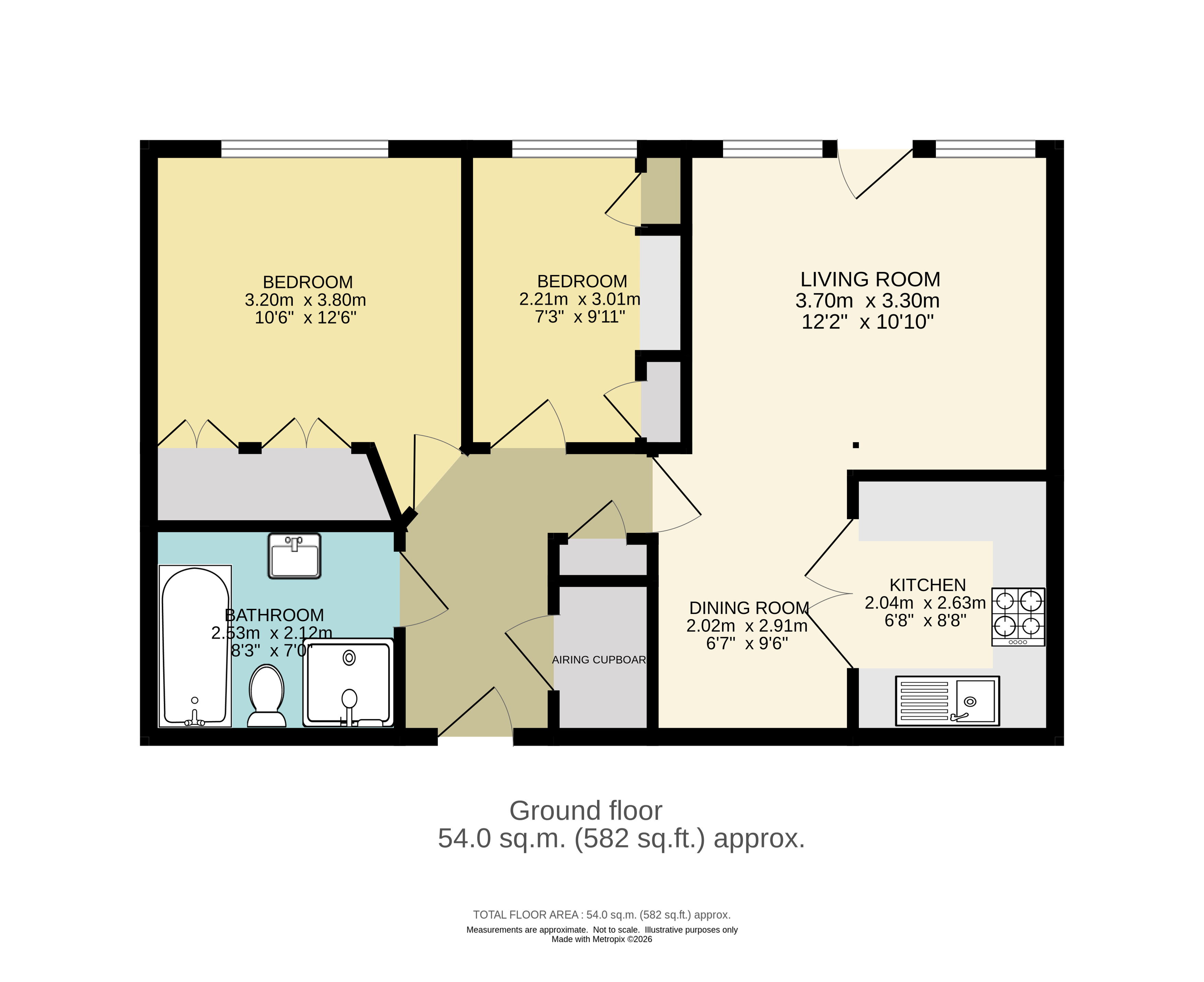 4 , Brookview Lodge, Green Lane, Worcester Park floorplan