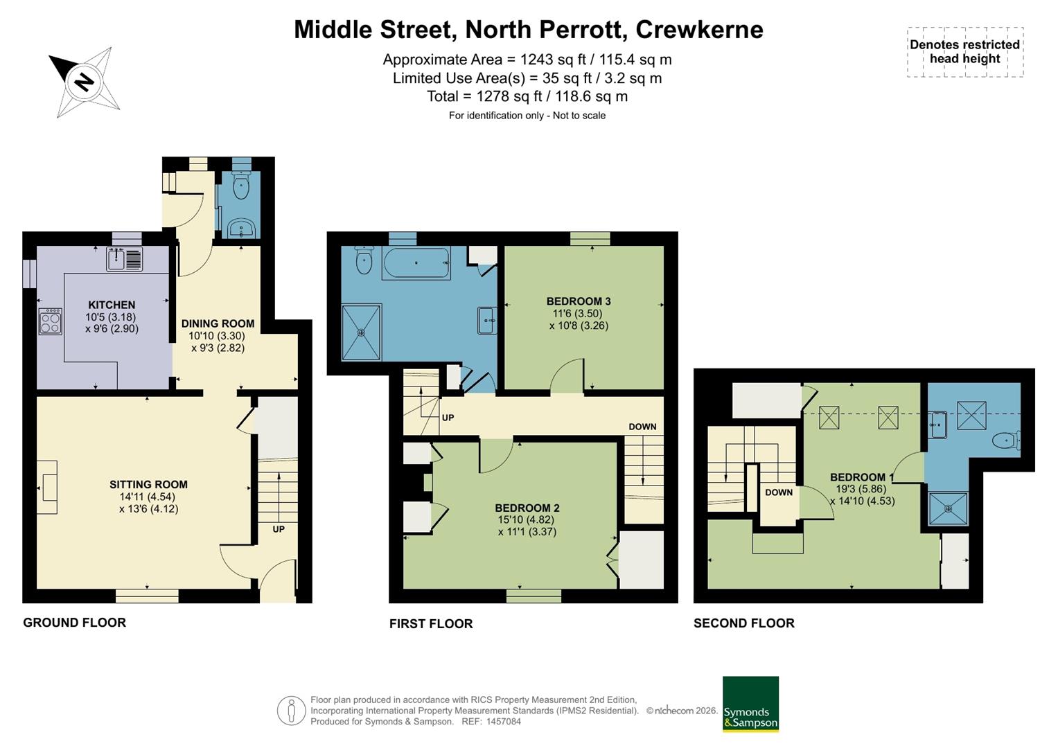12, Middle Street, Crewkerne floorplan