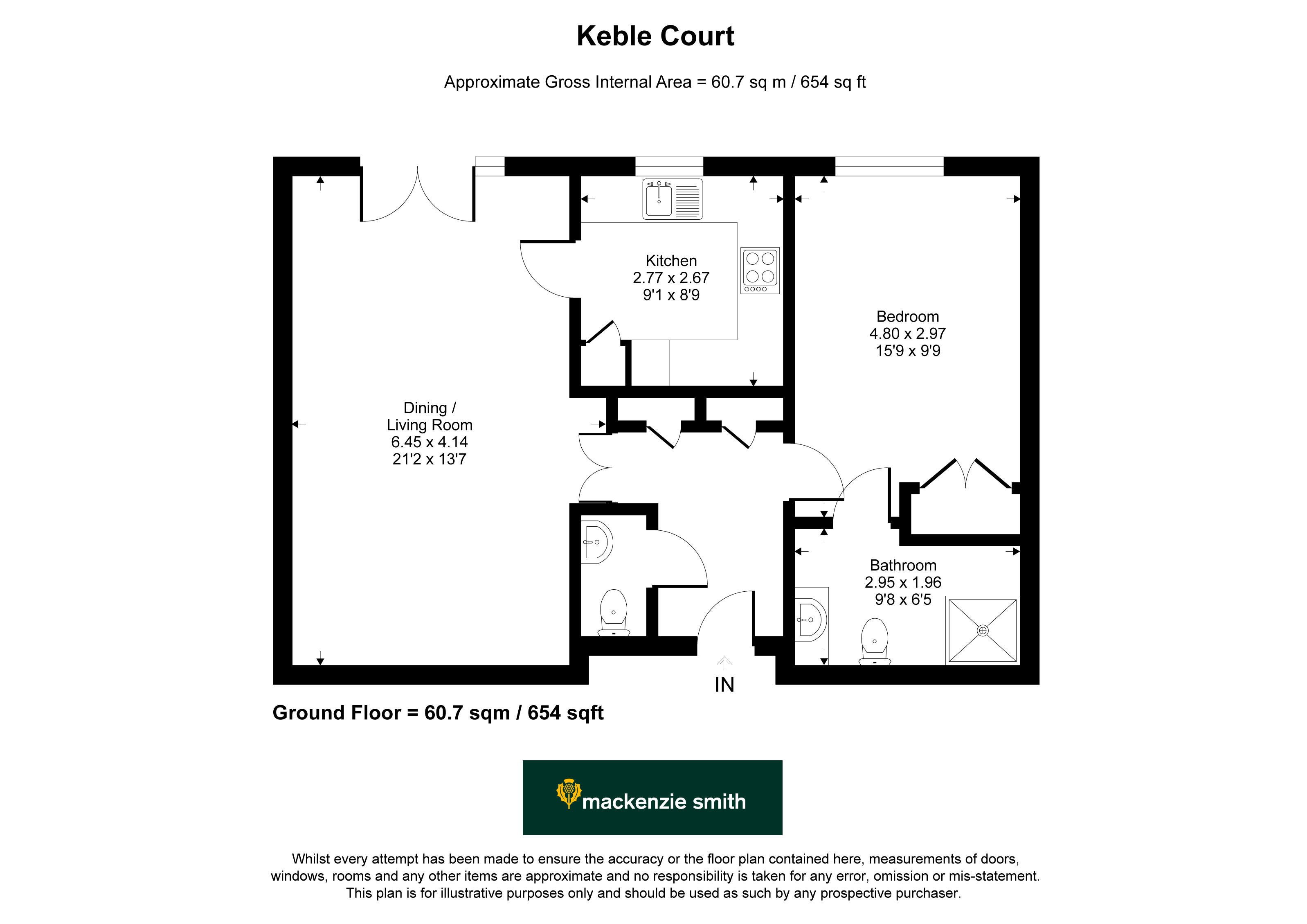 11 Keble Court,, Redfields Lane, Fleet floorplan