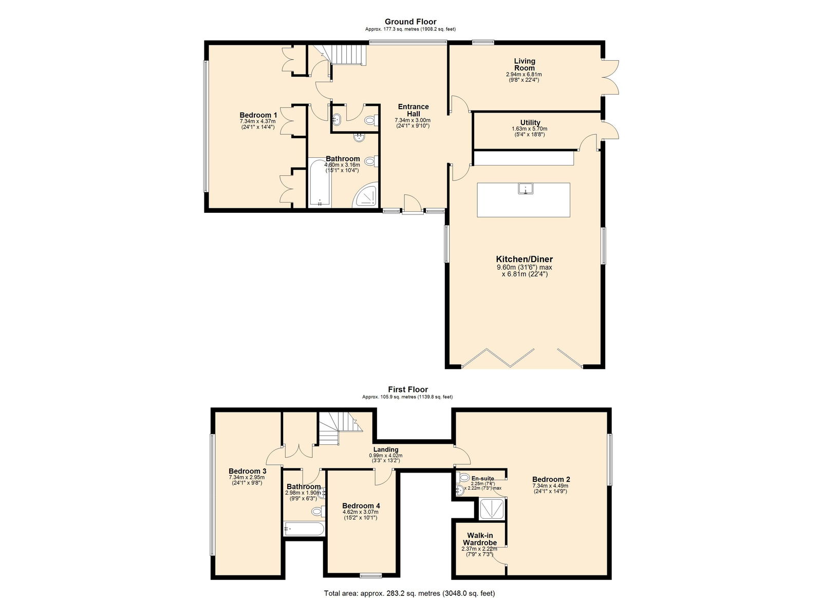 Ashbourne Lodge, Howe Green, Bishop's Stortford floorplan