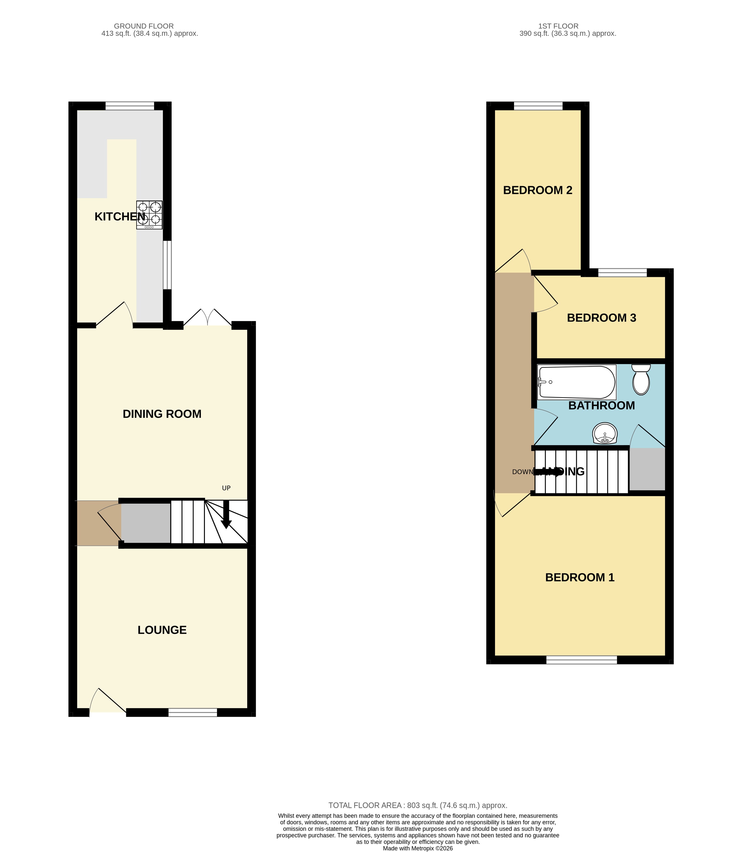22, Springfield Gardens, Derbyshire floorplan