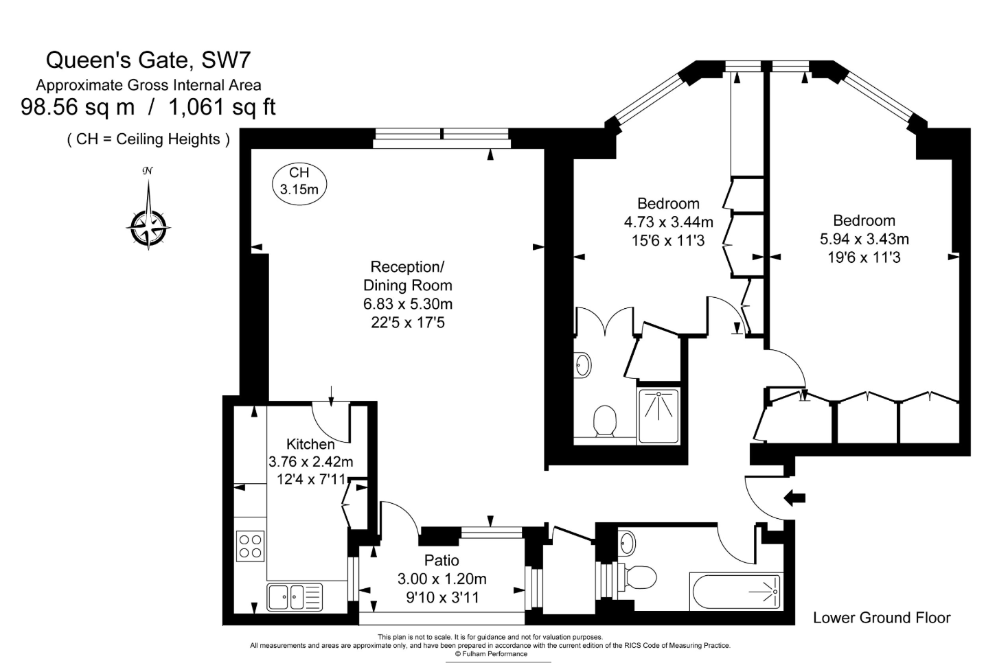 27, Queens Gate, London floorplan