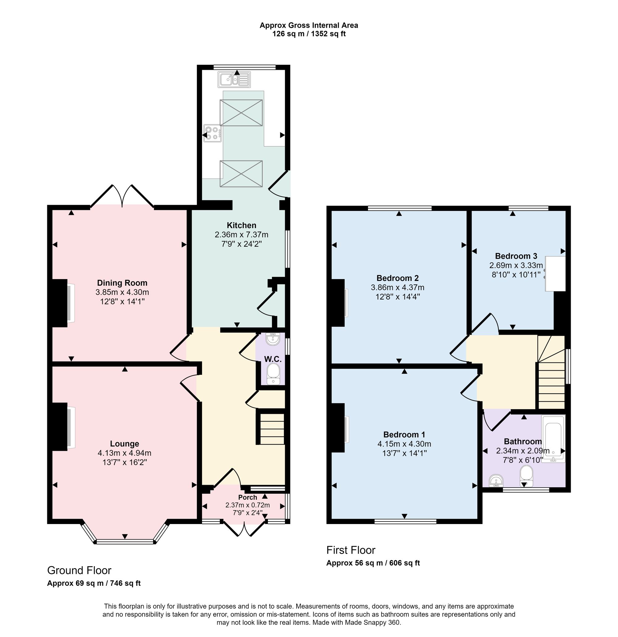 105 Monkhams Lane, Woodford Green floorplan