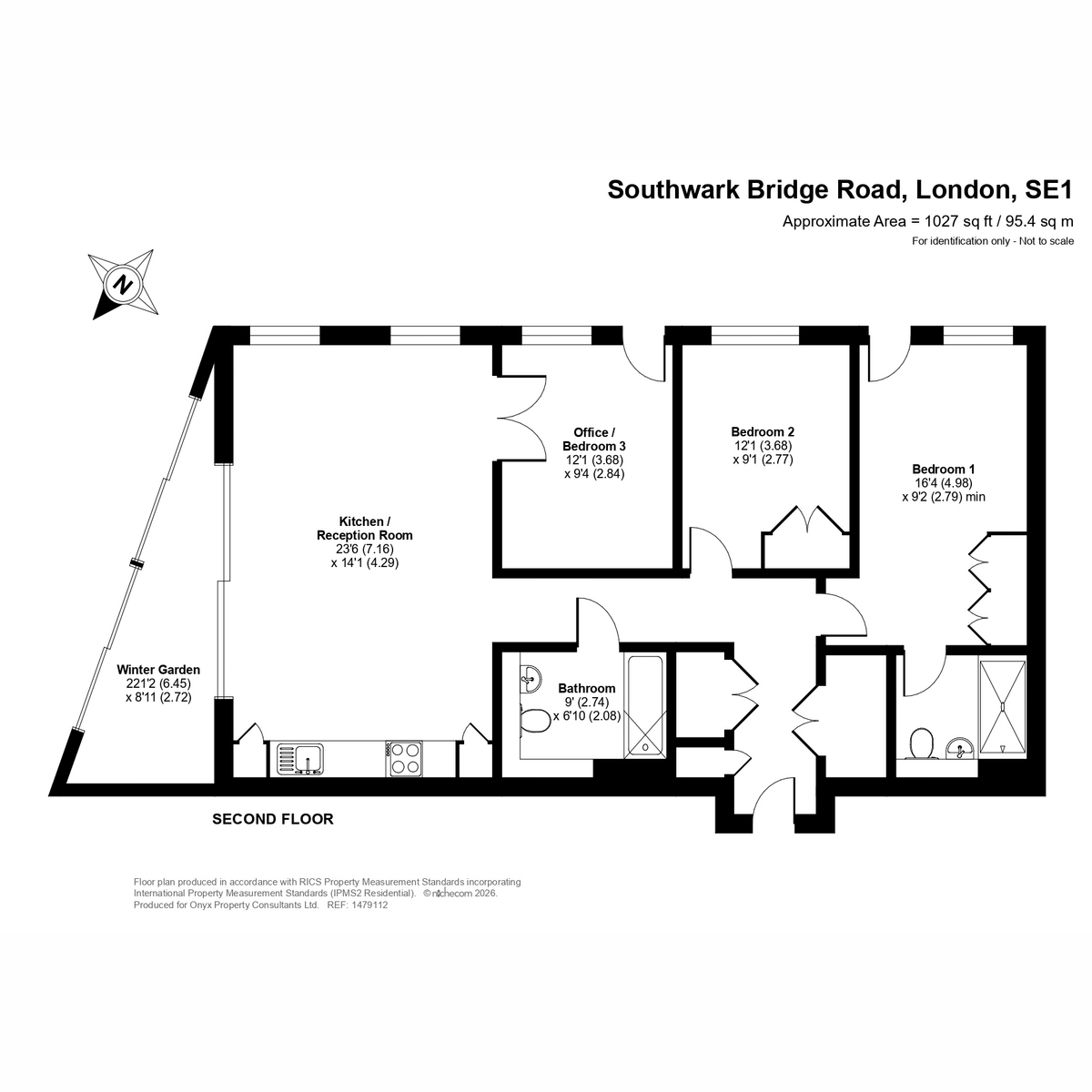 251, Southwark Bridge Road, London floorplan