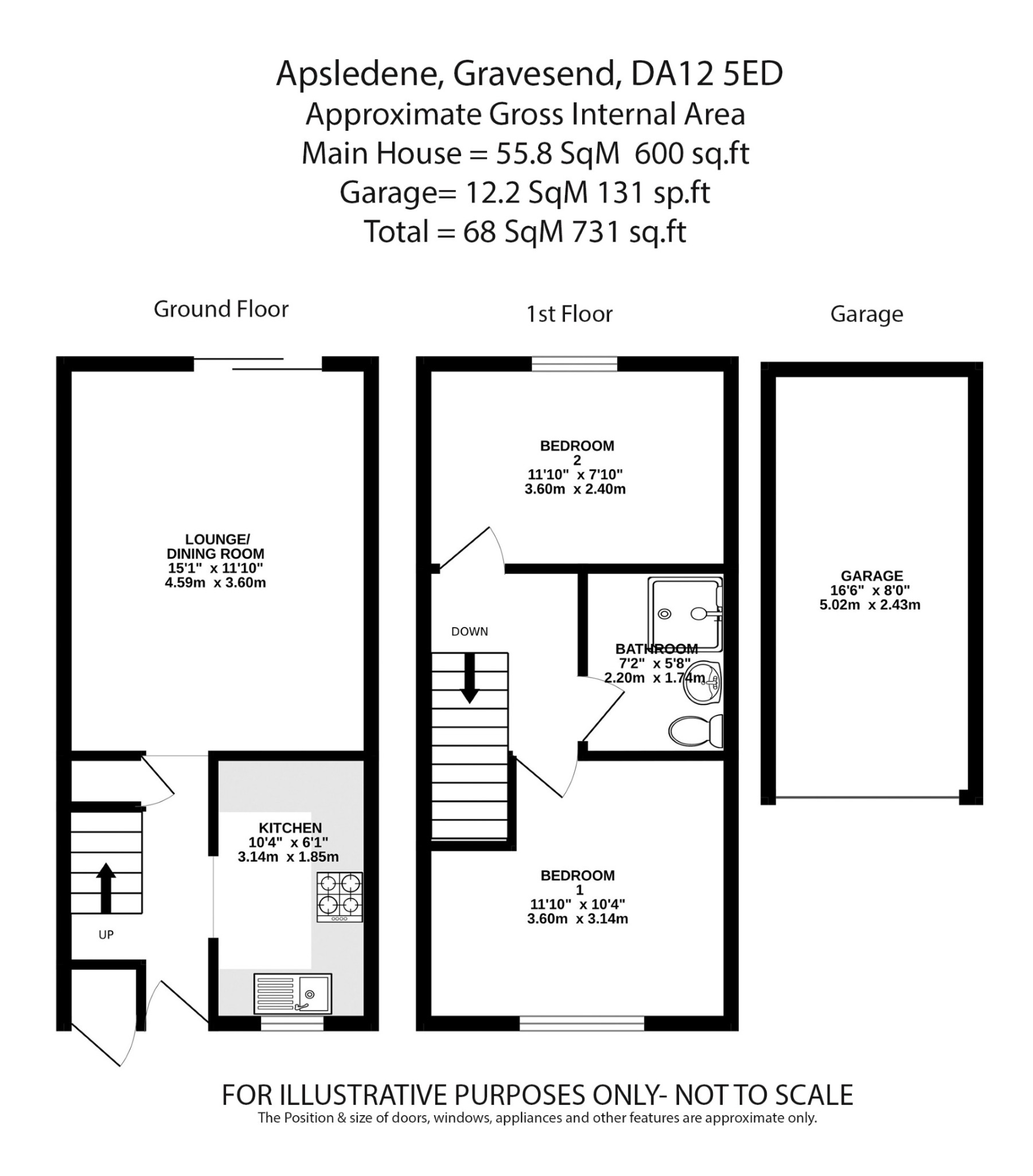 37 Apsledene, Gravesend, Kent floorplan