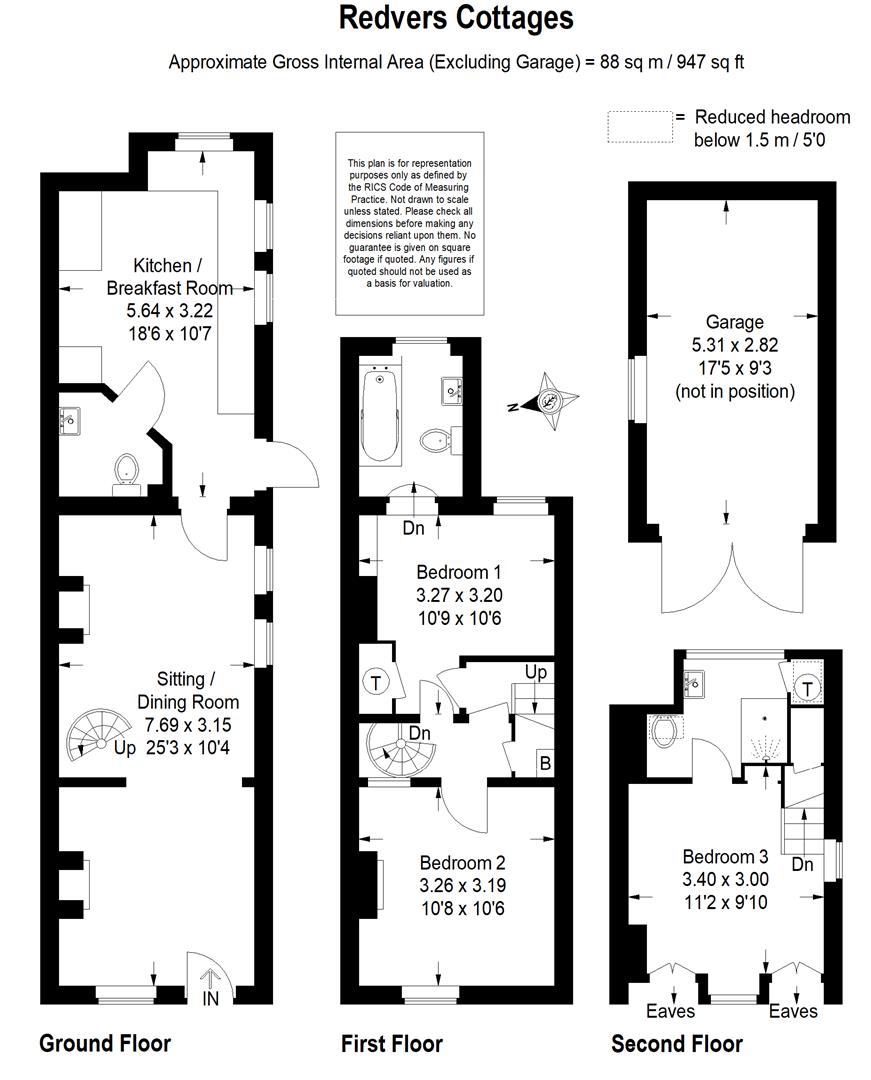 1 Redvers Cottages, Wheeler Lane, Godalming floorplan