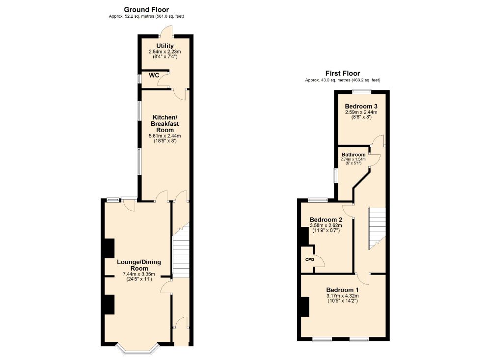 3 Bedrooms Terraced house for sale in Byron Street, Poets Corner, Northampton NN2