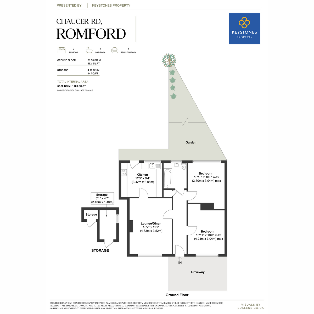 2, Chaucer Road, Essex floorplan