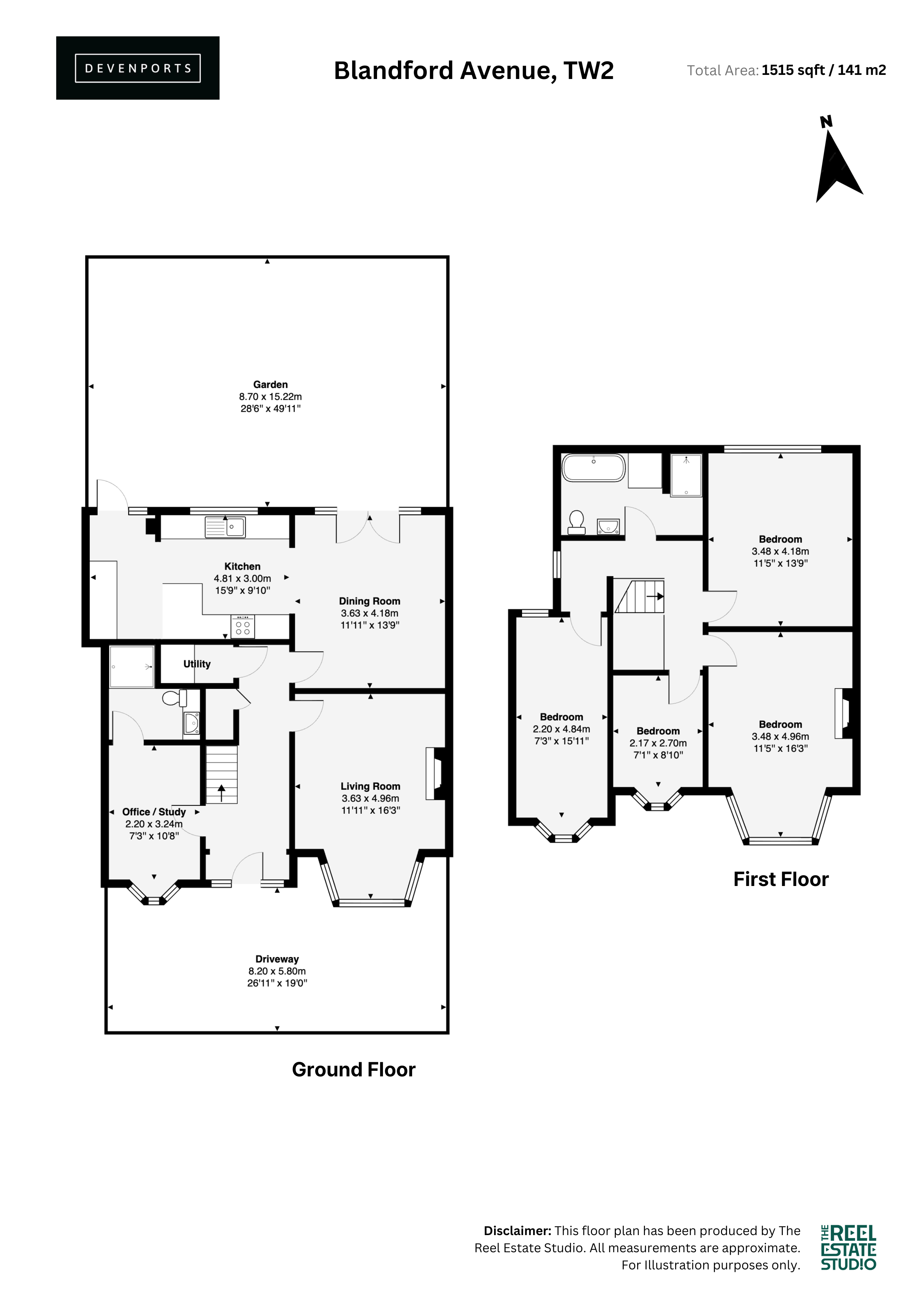 8, Blandford Avenue, Twickenham floorplan