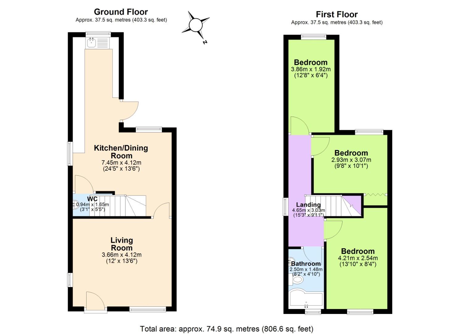107A, Bosworth Road, Swadlincote floorplan