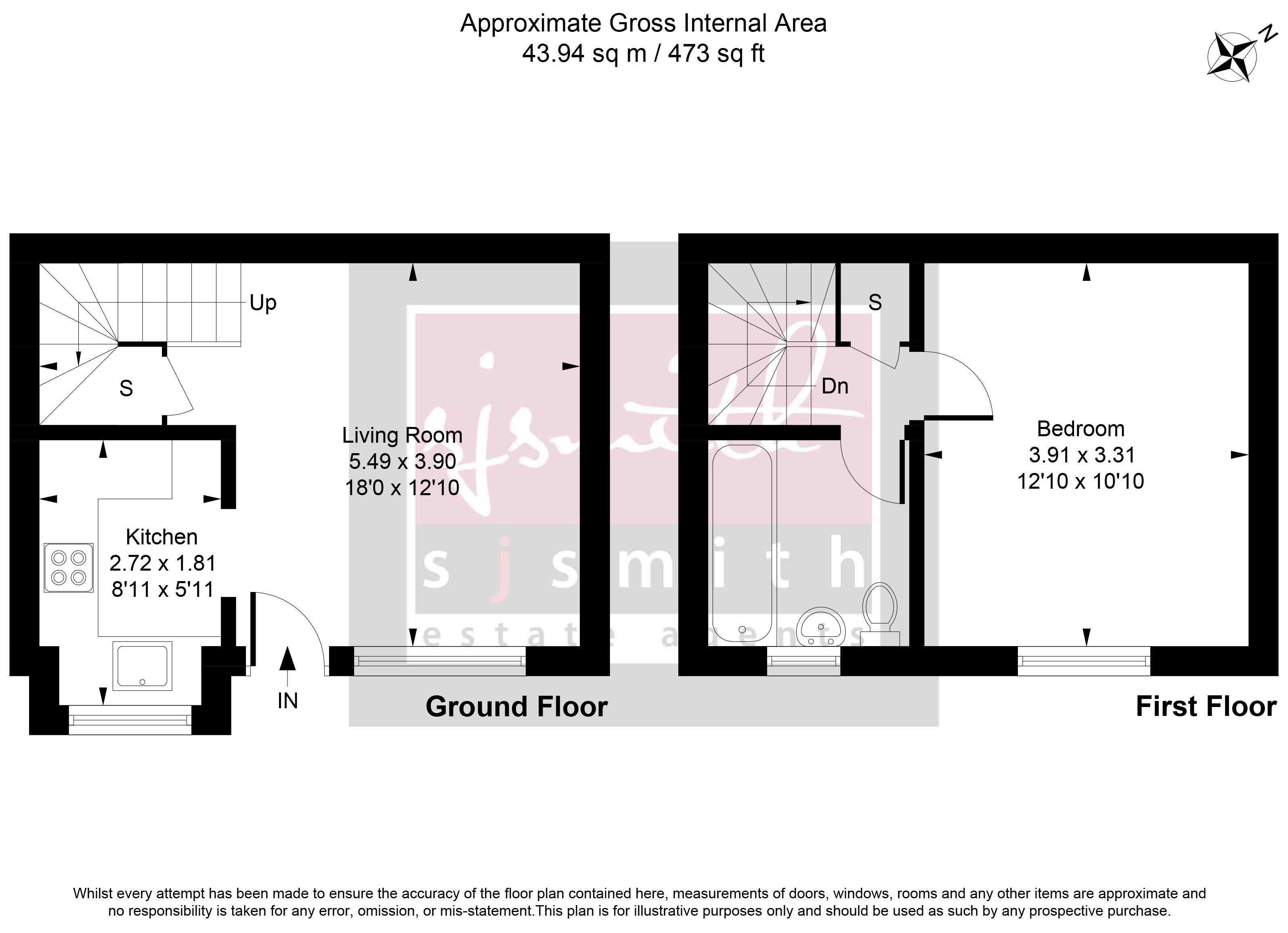 21 The Green, Hensworth Road, Ashford floorplan