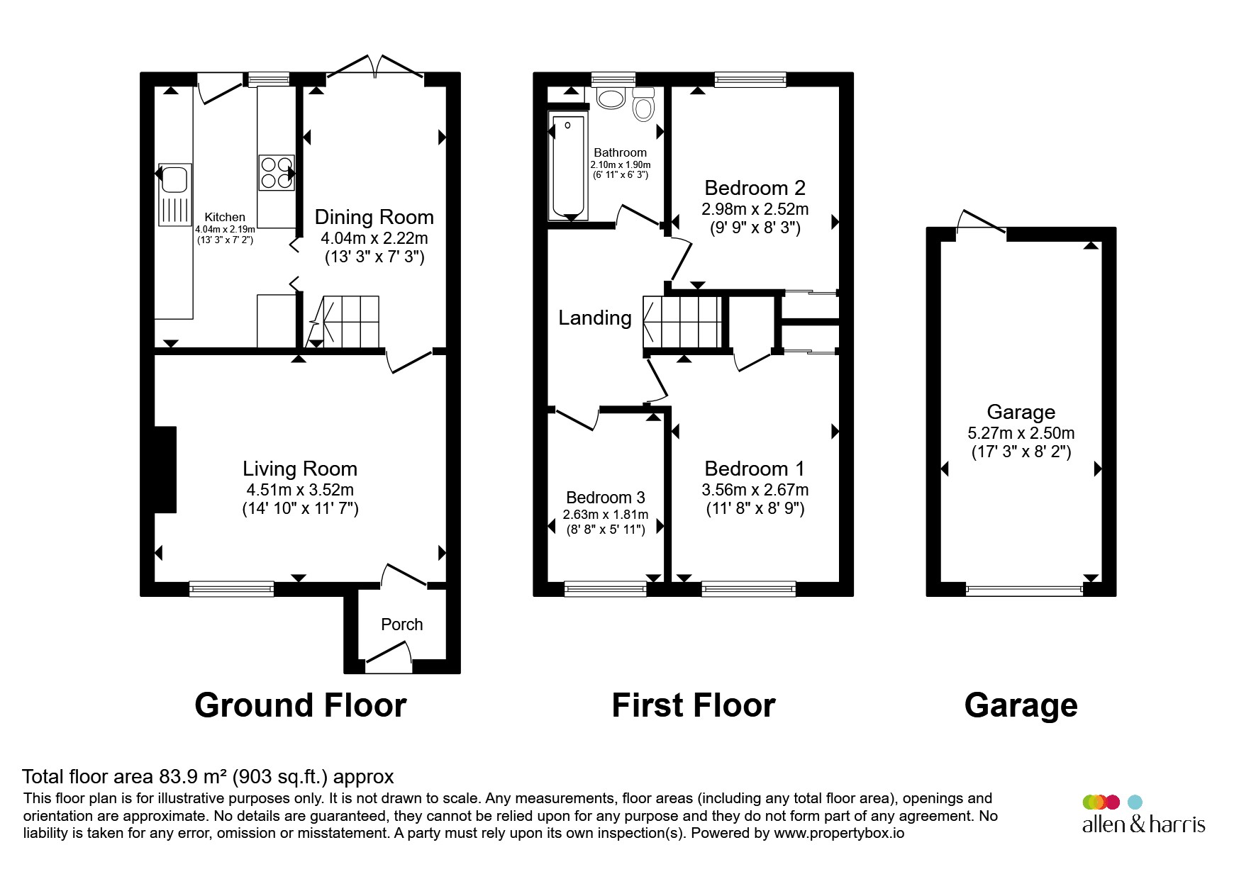 9, Wiltshire Way, Westbury floorplan