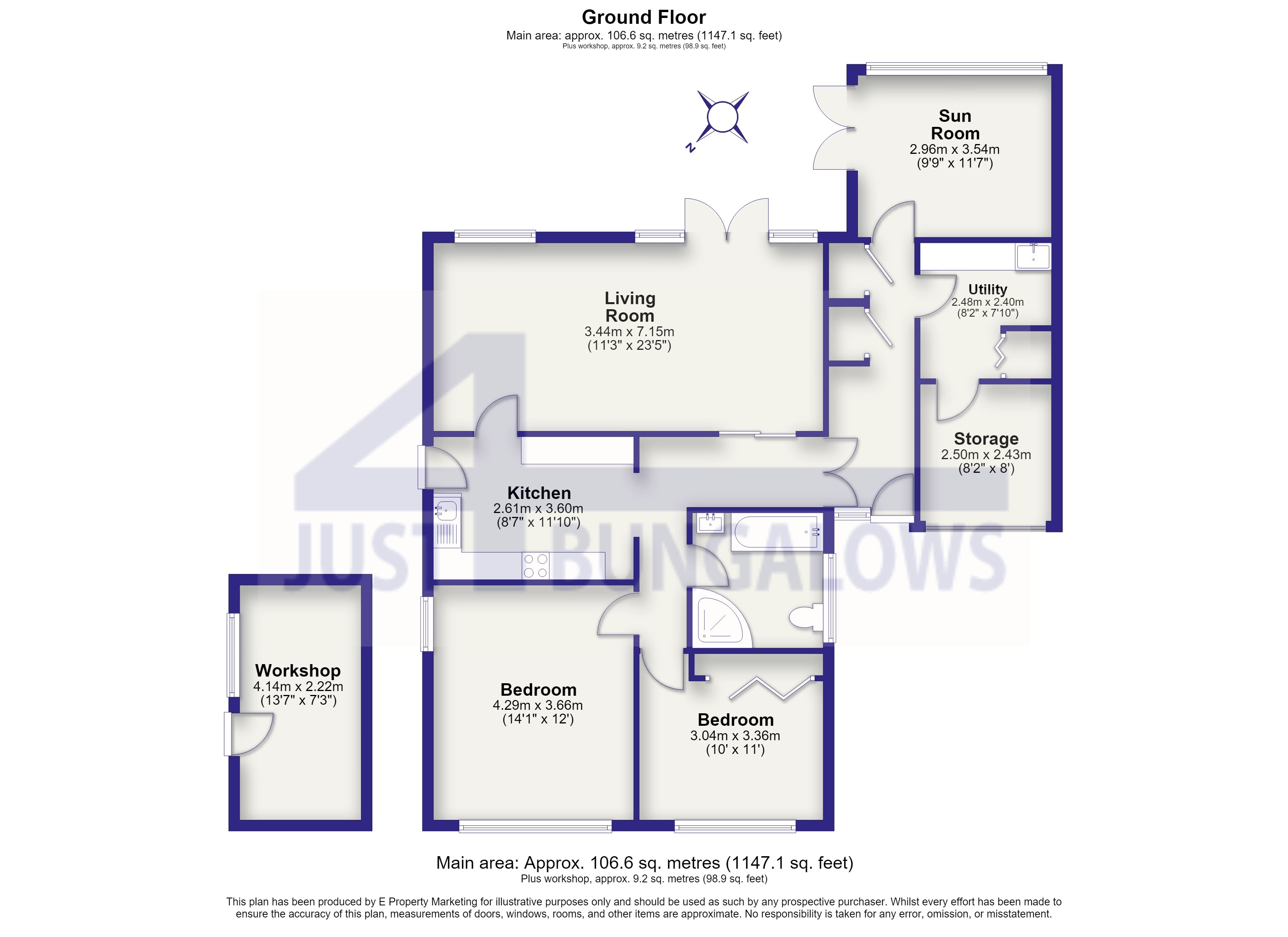 5, Churchill Avenue, West Meads, Bognor Regis, West Sussex floorplan