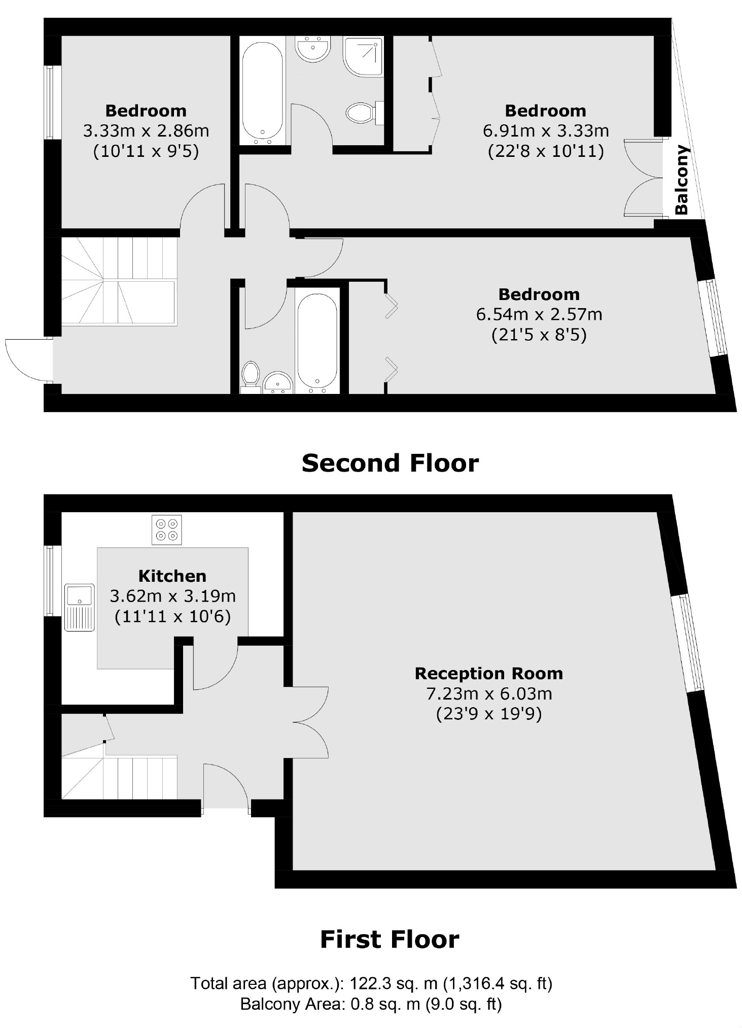 Flat 3, 87, Hatton Garden, London floorplan