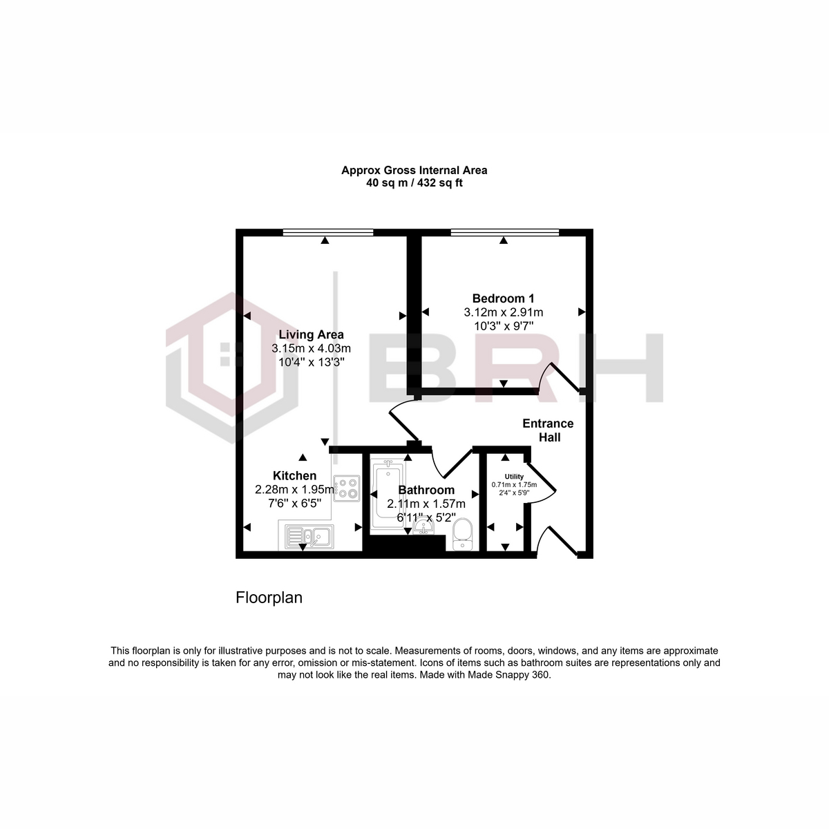 57, Regency Court, Sheffield floorplan