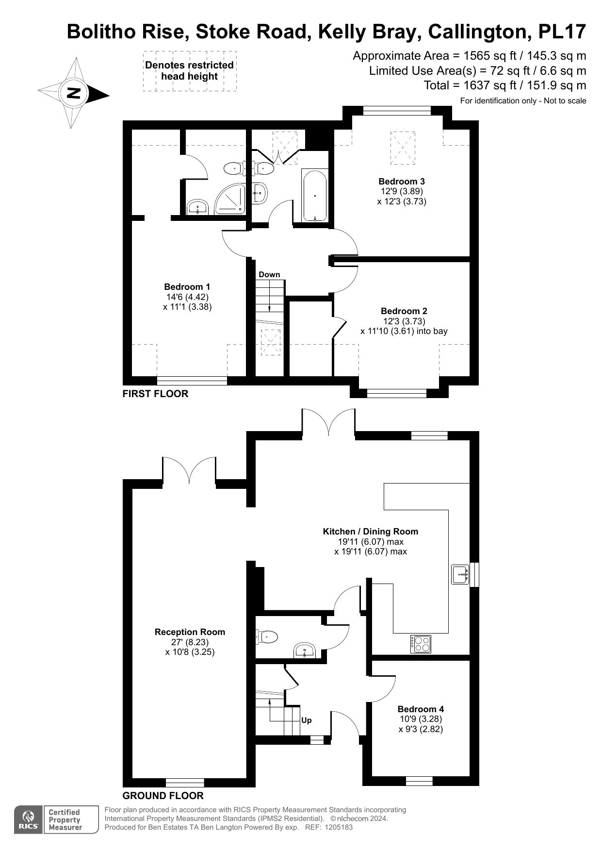 Stoke Road,1 Bolitho Rise, Callington floorplan