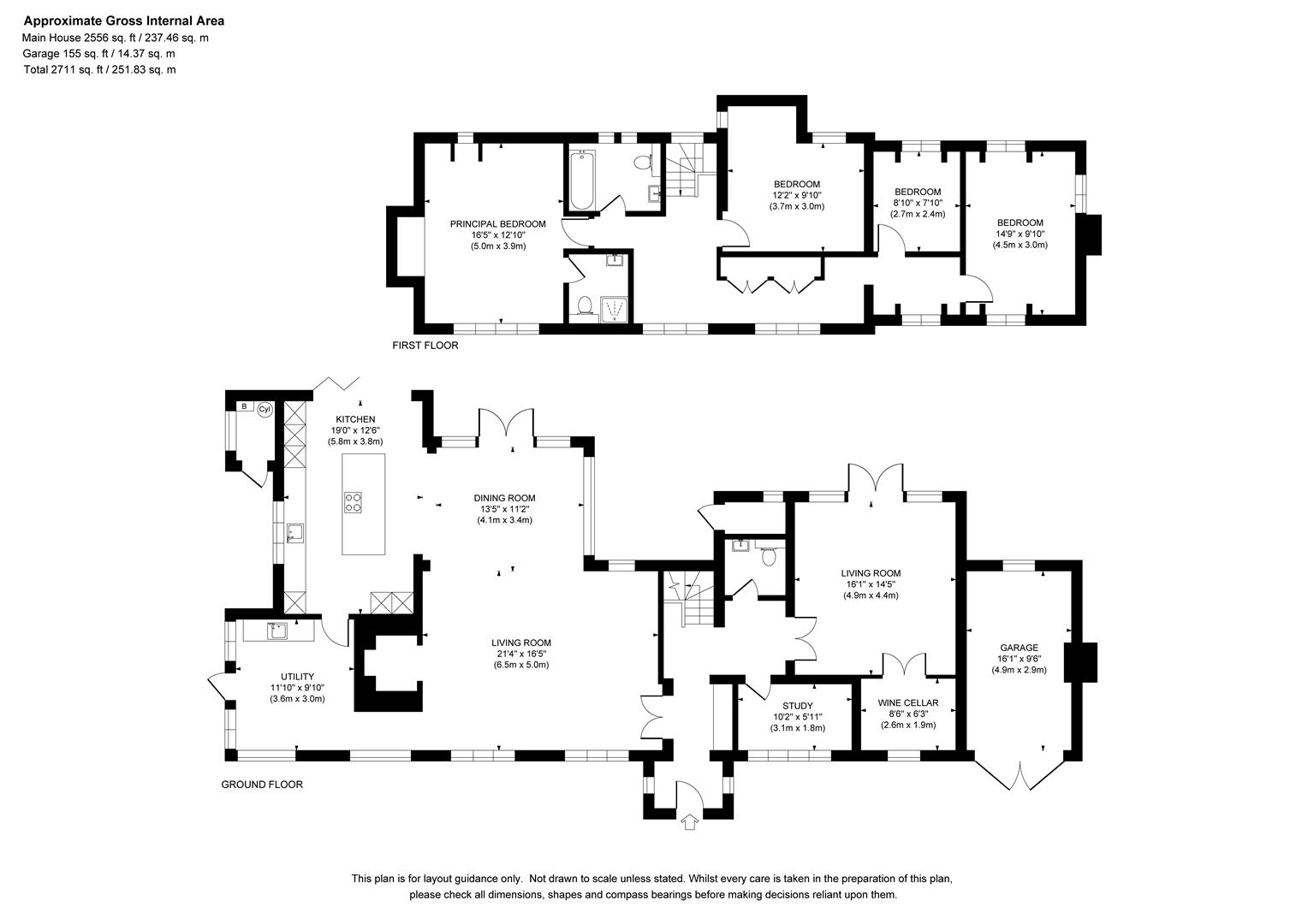 5 The Paddock, Paddock Grove, Effingham floorplan