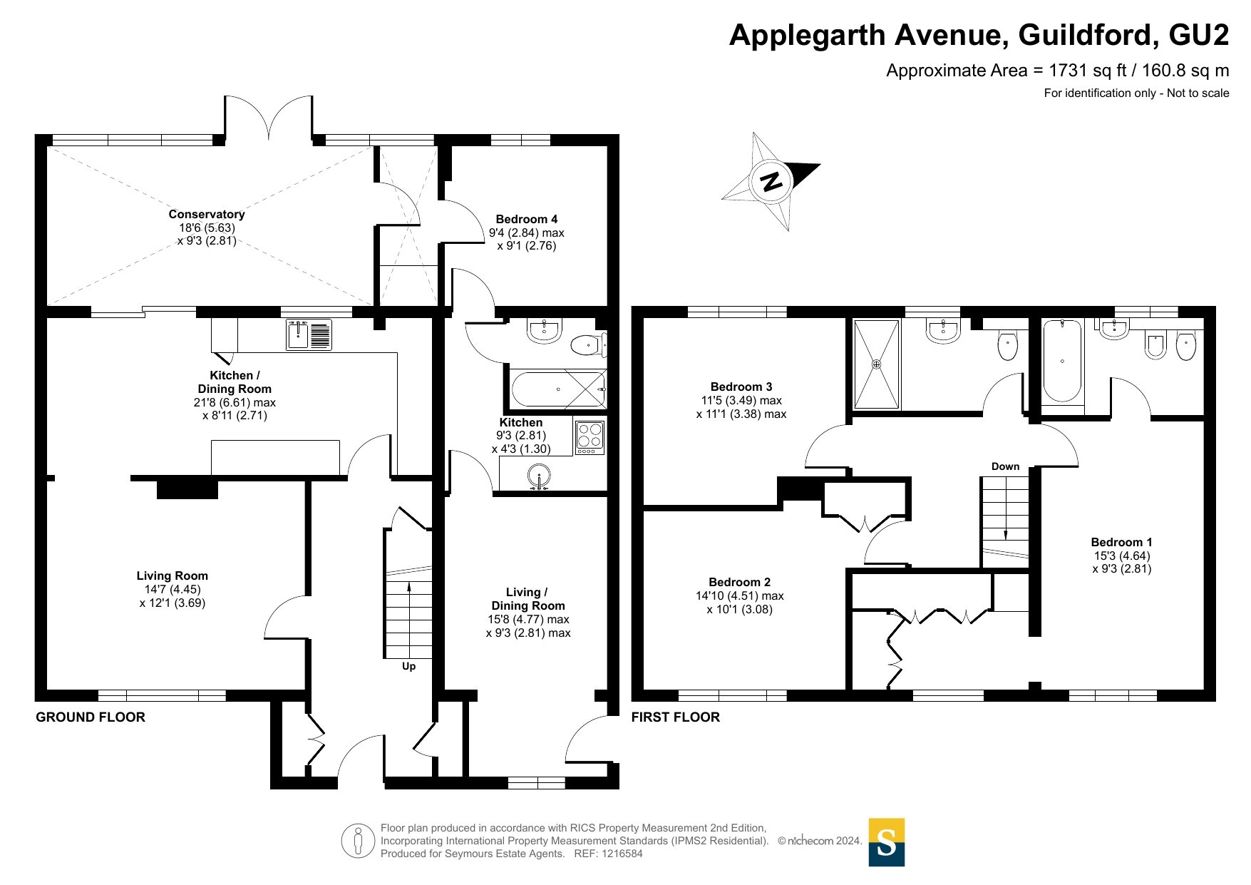 54, Applegarth Avenue, Surrey floorplan