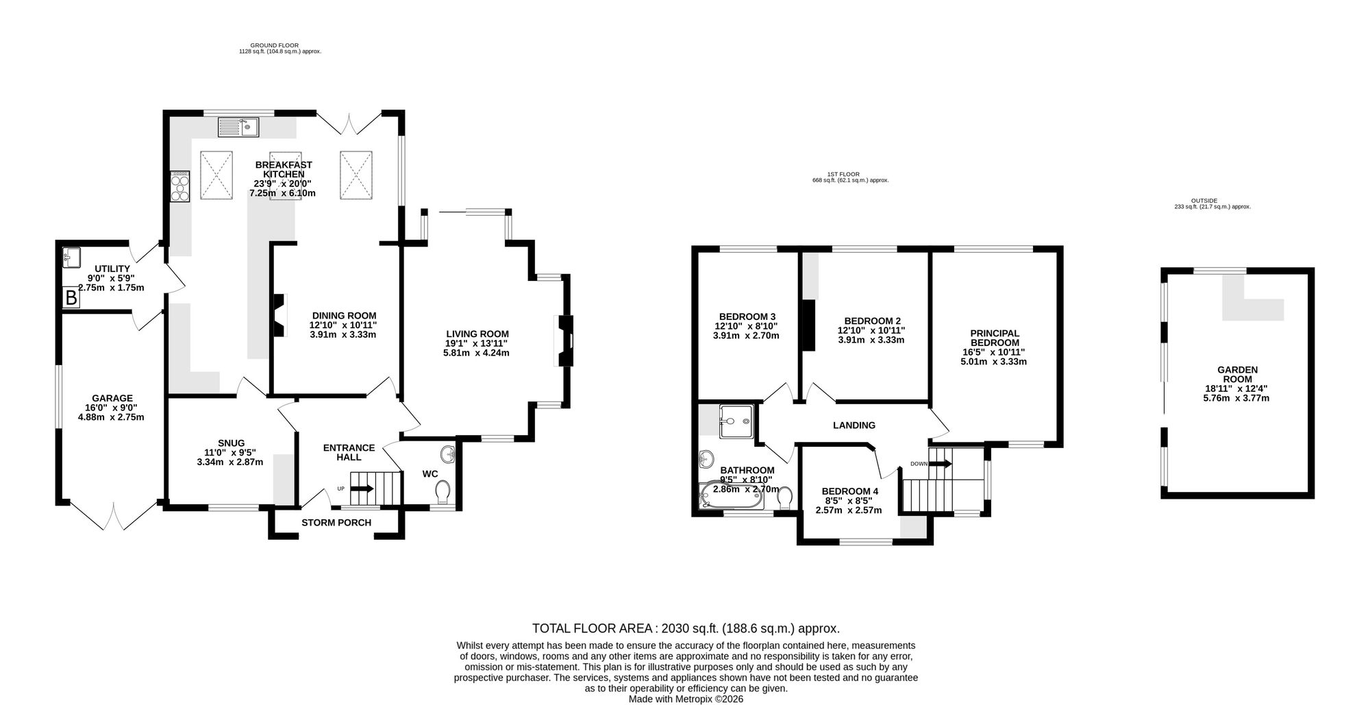 23 Pownall Road, Wilmslow floorplan