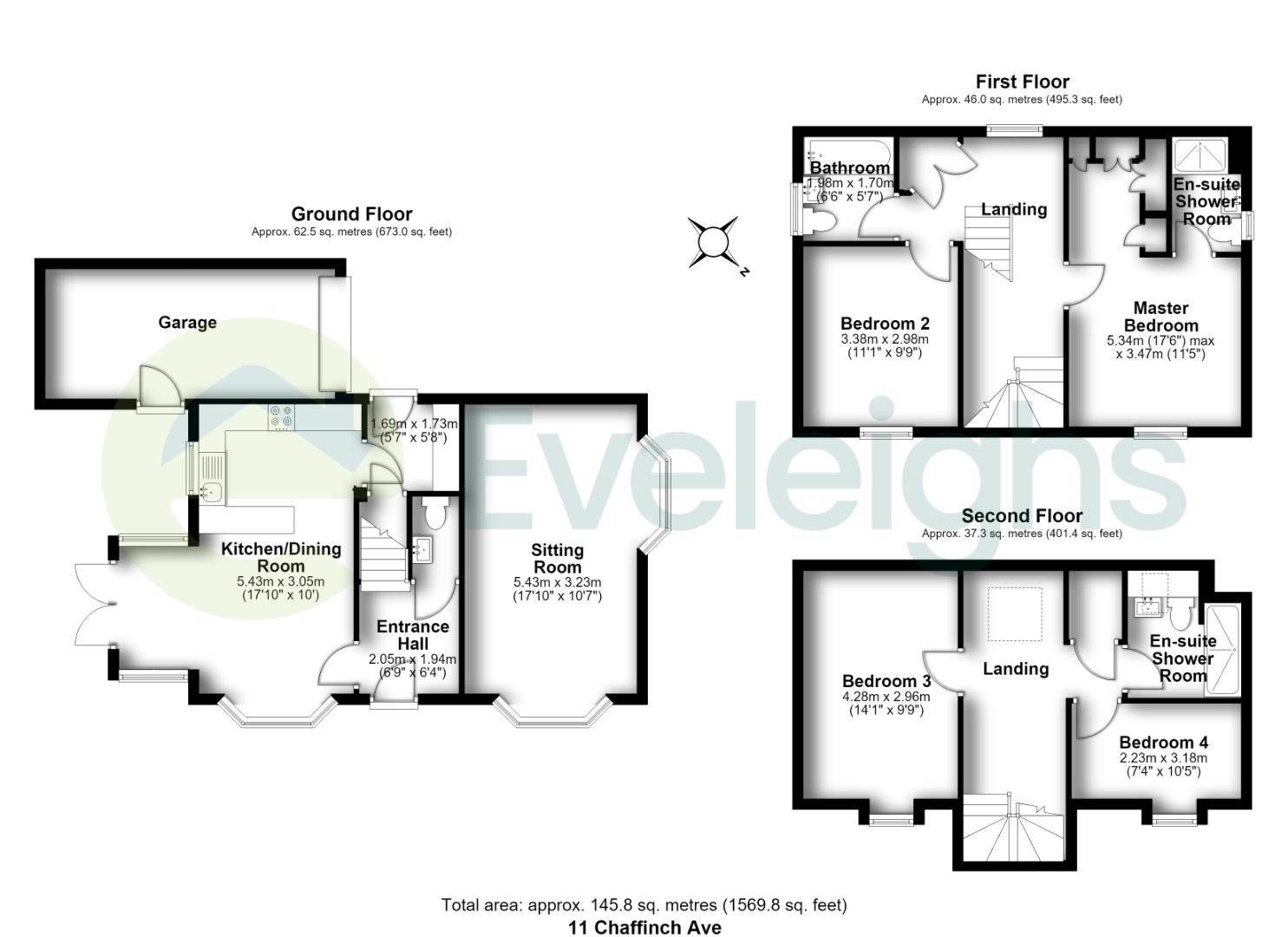 11, Chaffinch Avenue, Bristol floorplan