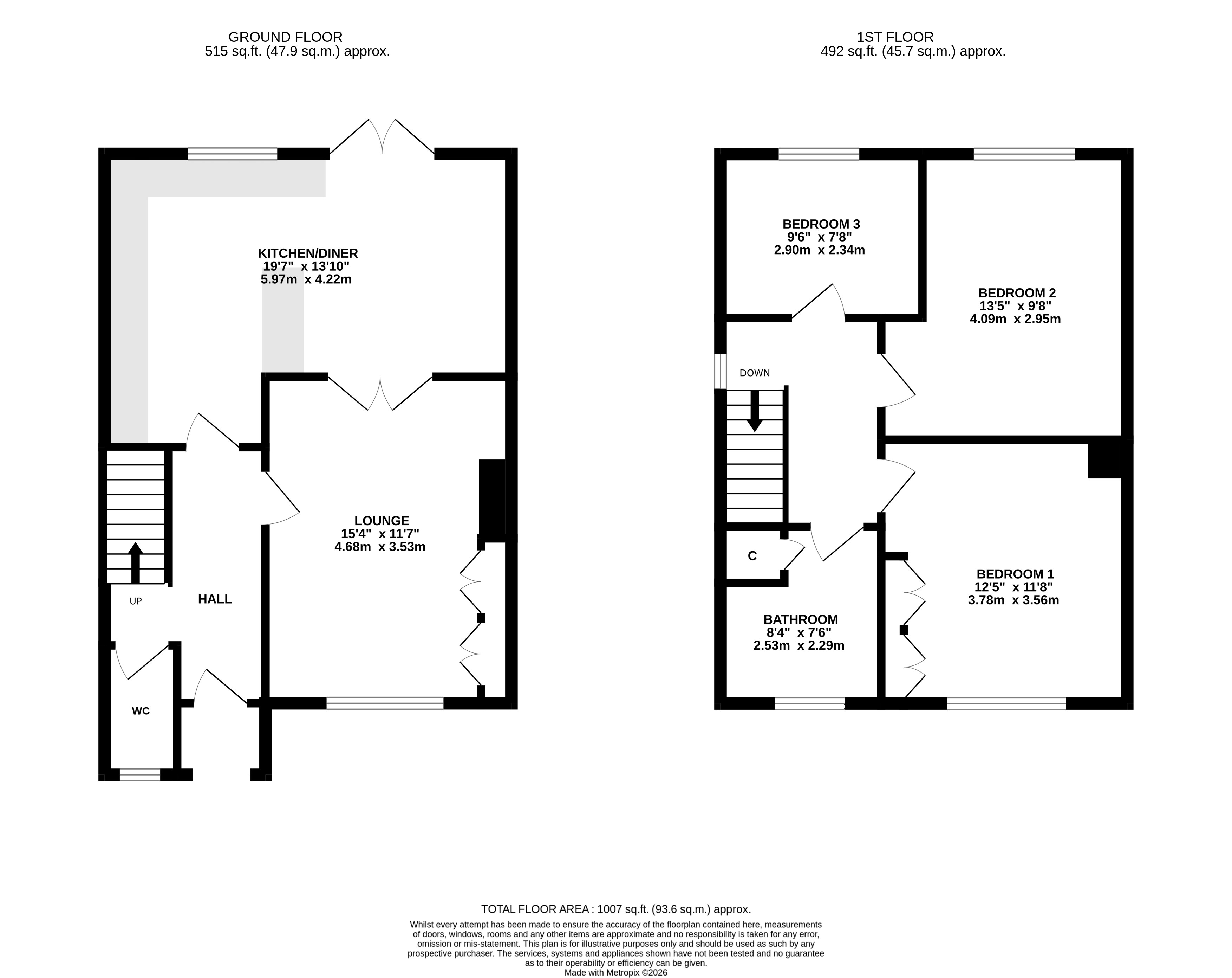 5, Browsfield Road, Ilkley floorplan