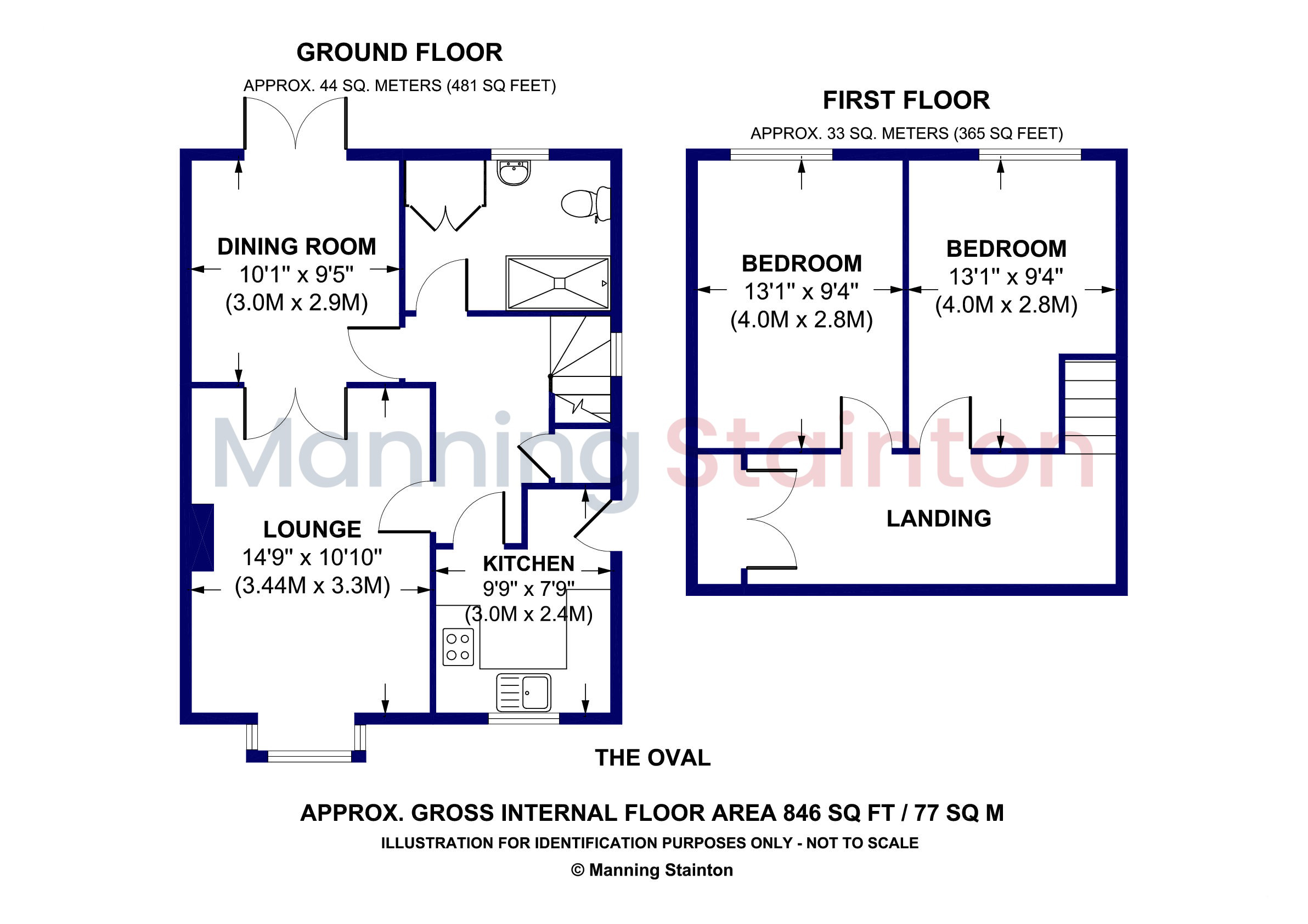 55, The Oval, Leeds floorplan