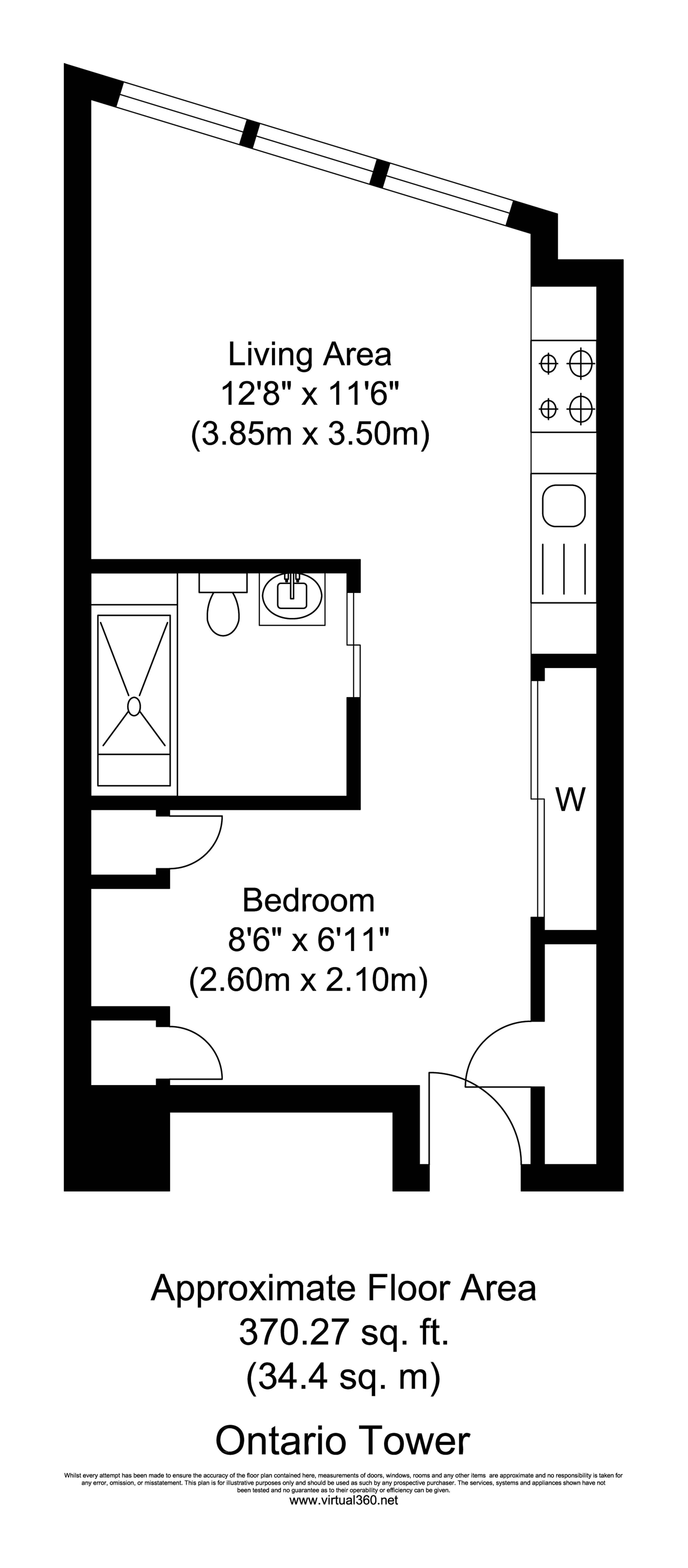 0 Bedrooms Studio to rent in Ontario Tower, Canary Wharf E14