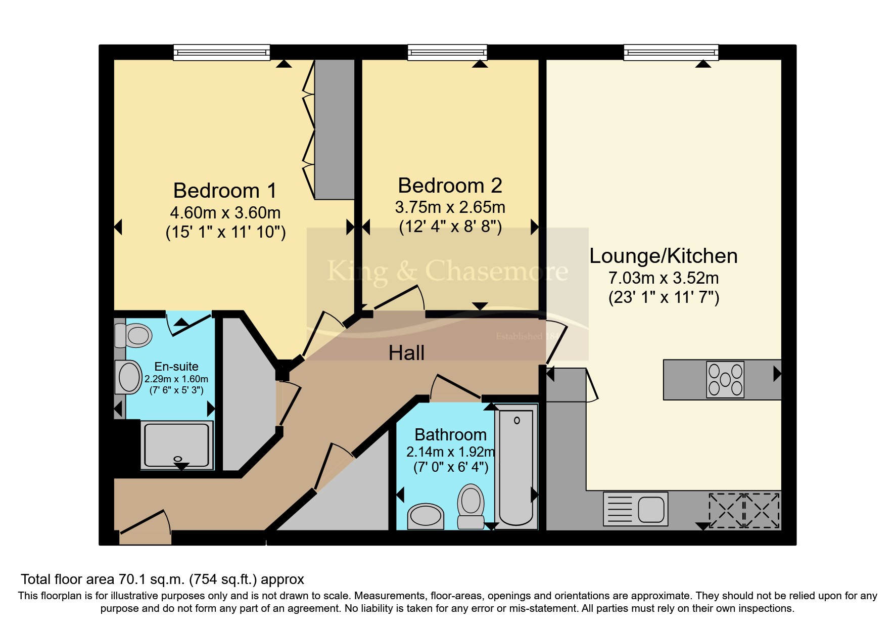 St. Agnes Place, Chichester PO19, 2 bedroom flat for sale 62205803