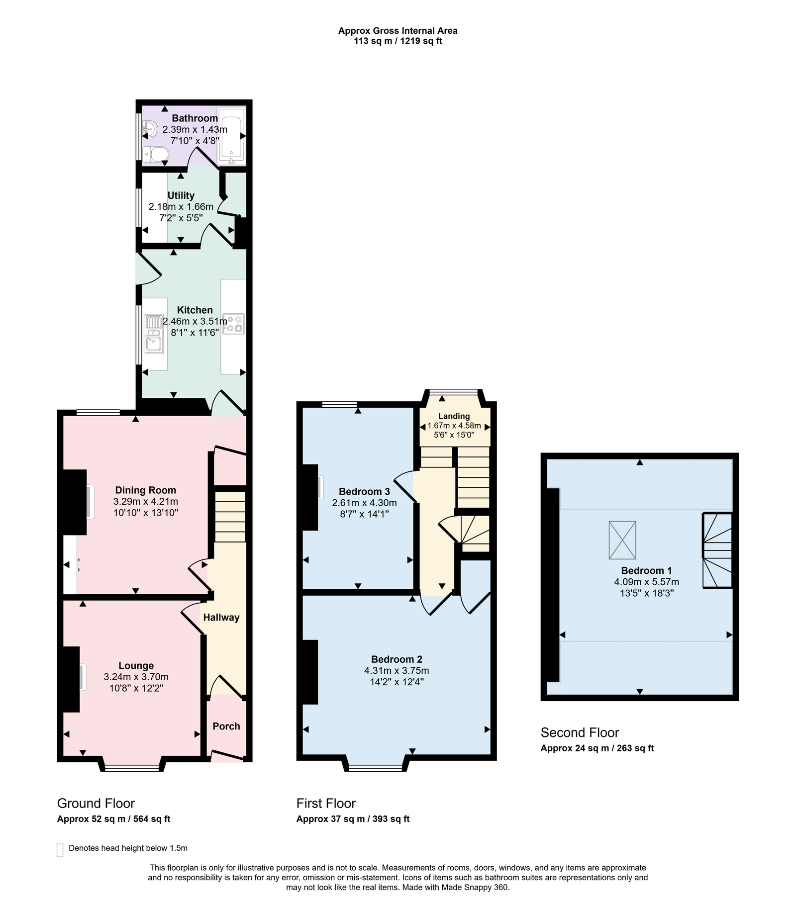 4, Greendykes, Egremont floorplan