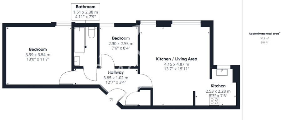 Grove Road, Mile end floorplan