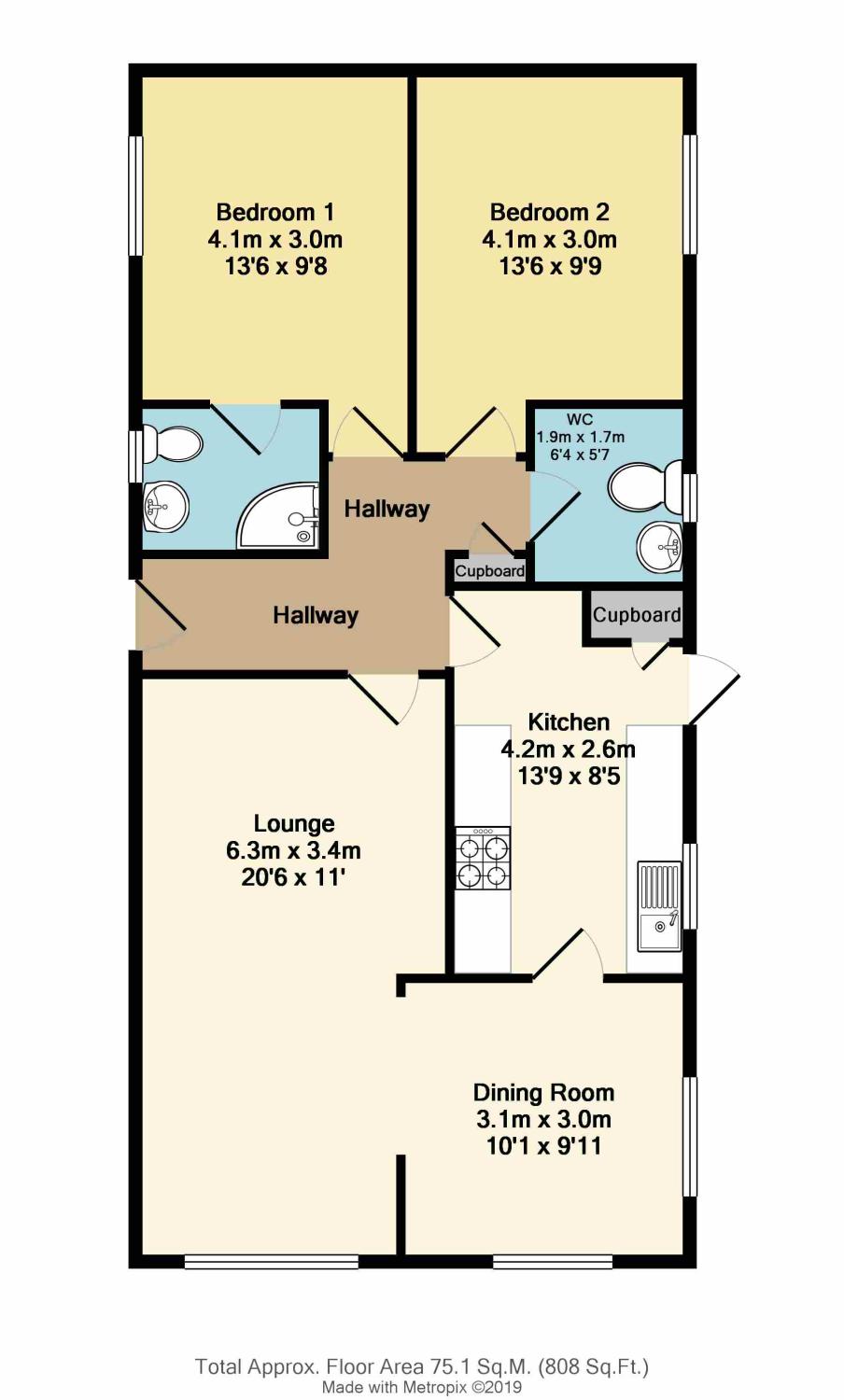 2 Bedrooms Mobile/park home for sale in Sunningdale Park, New Tupton, Chesterfield, Derbyshire S42