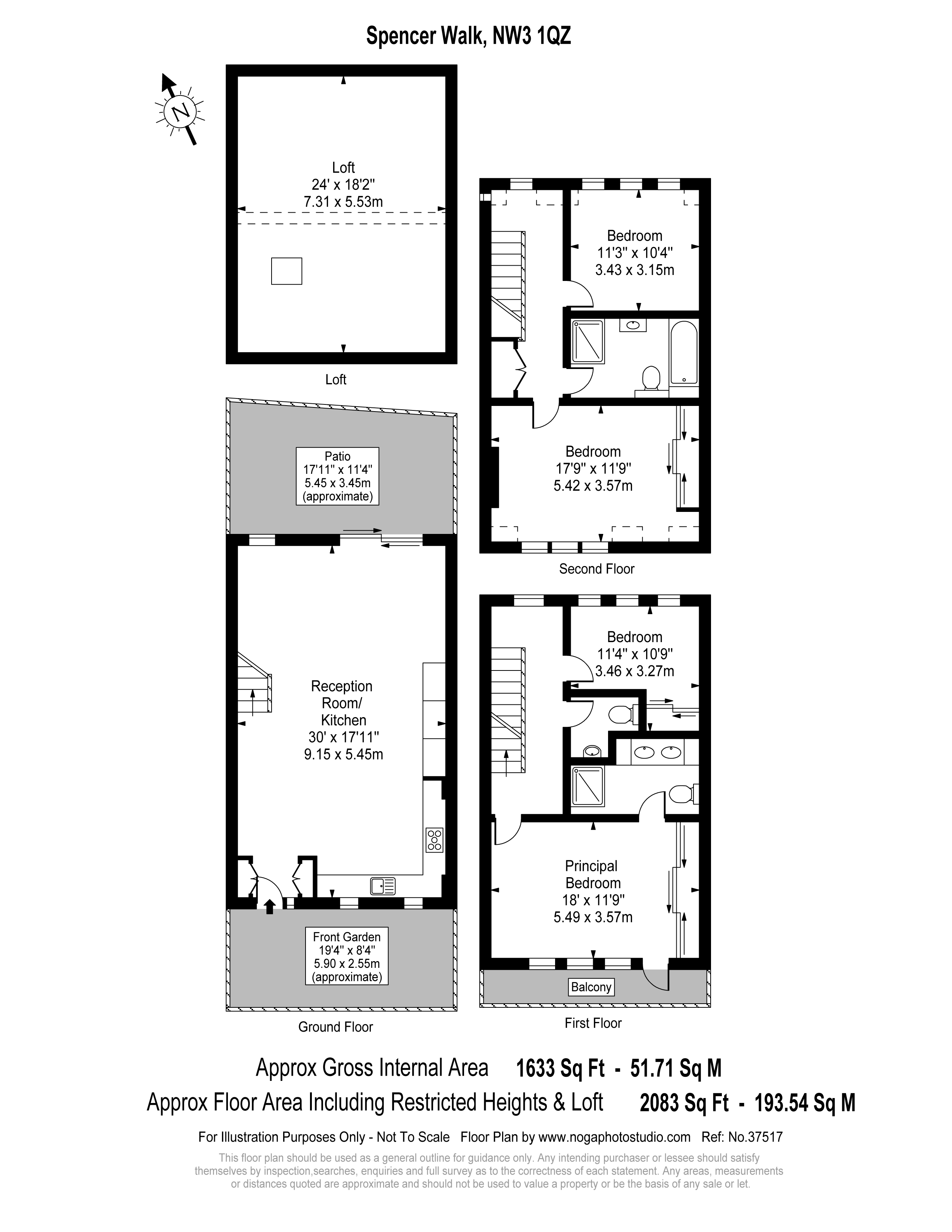 24, Spencer Walk, London floorplan