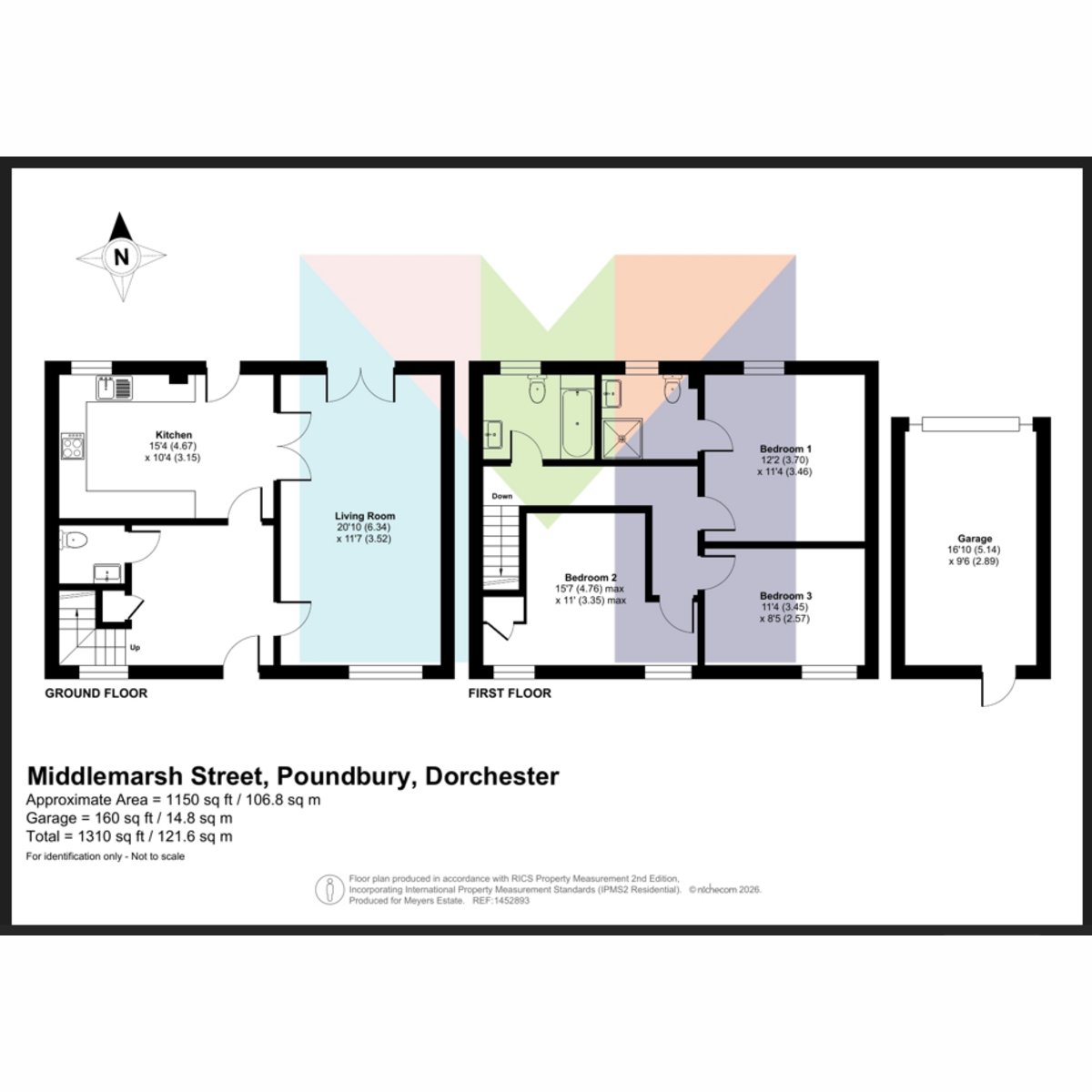 2 Cambridge Walk, Middlemarsh Street, Dorchester floorplan