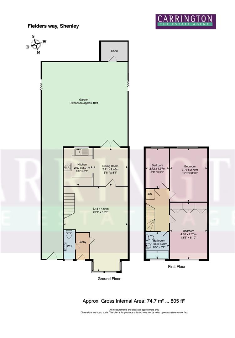 34, Fielders Way, Radlett floorplan