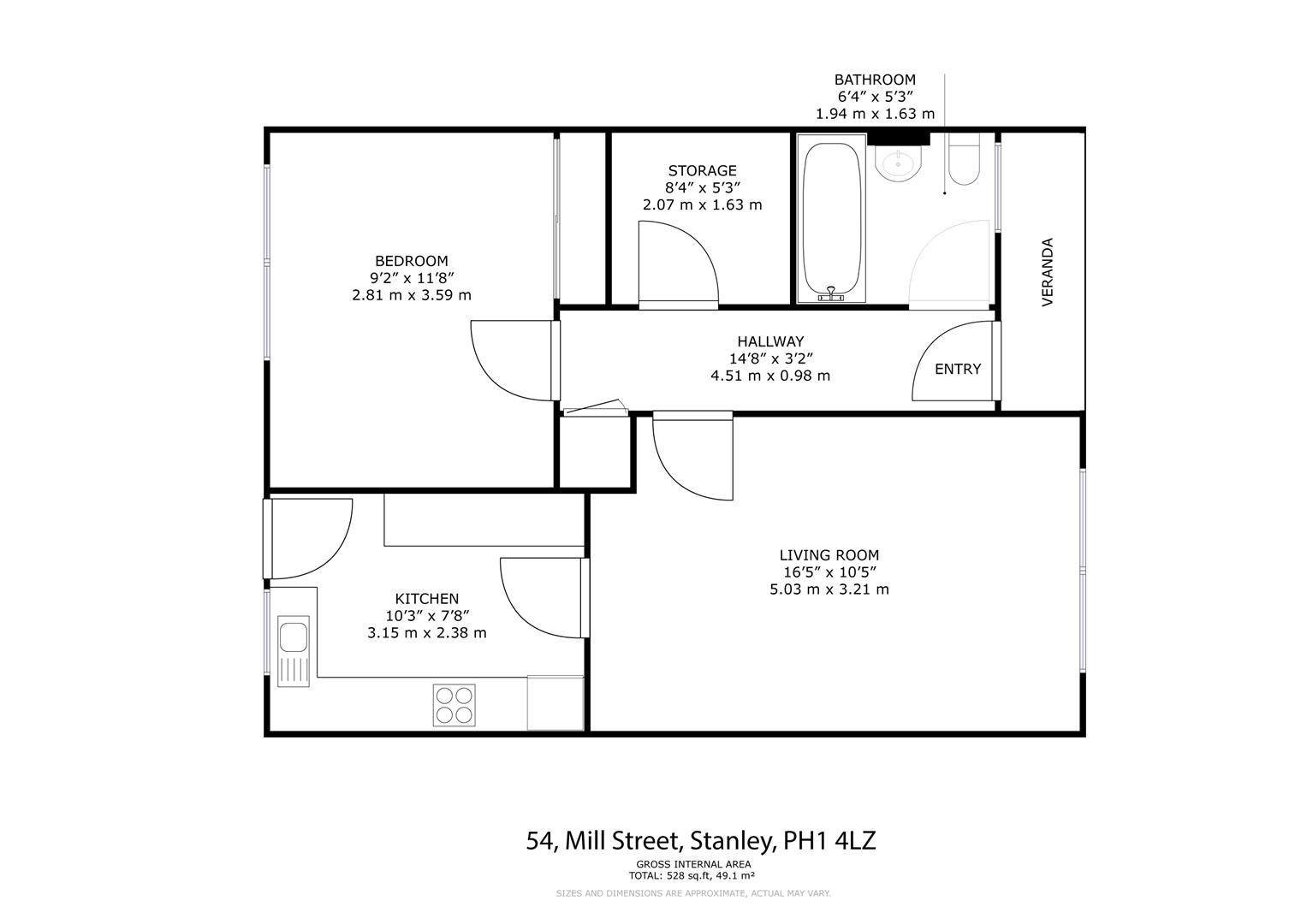 54, Mill Street, Perth floorplan