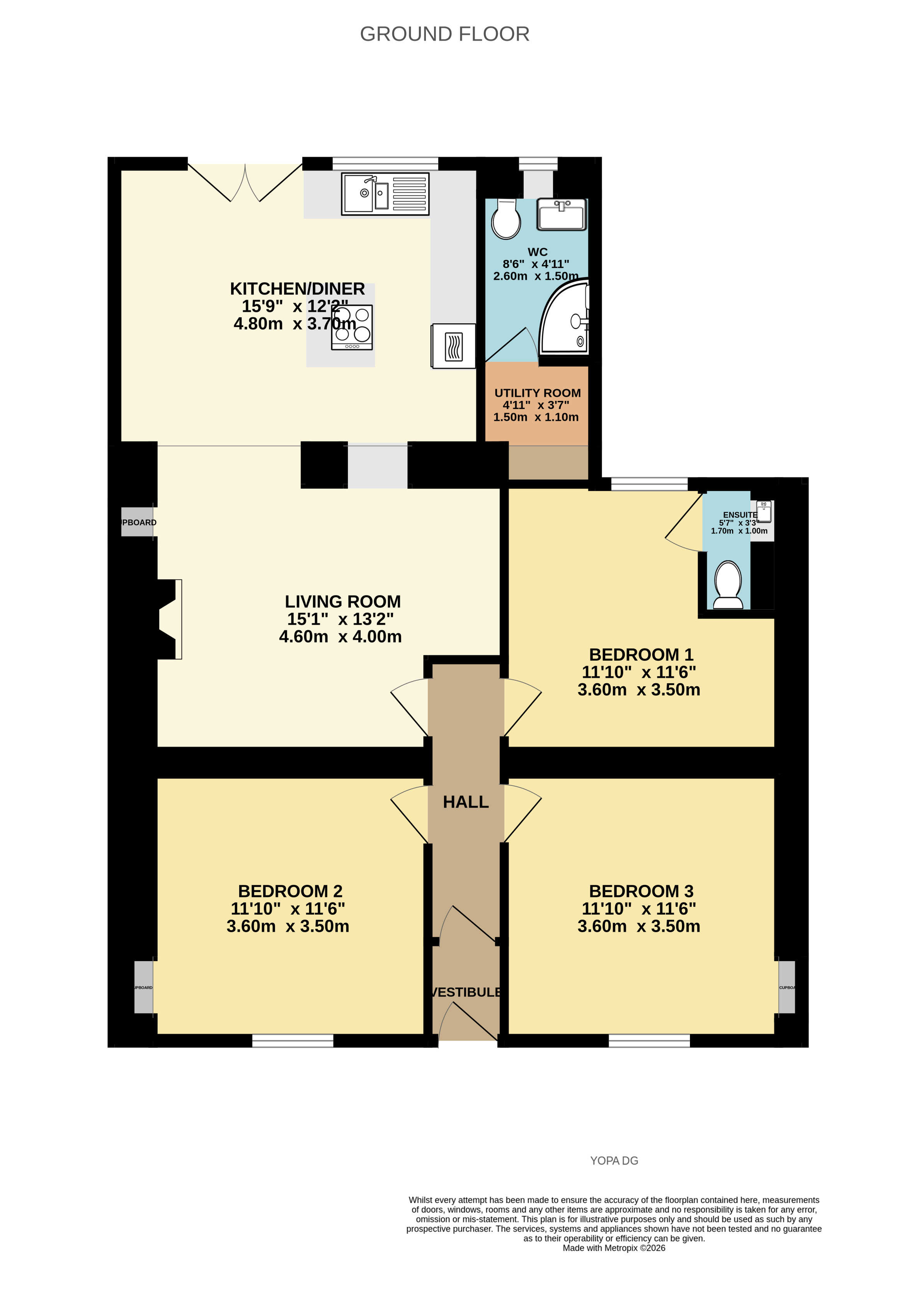 Palm Cottage, Carlisle Road, Annan floorplan