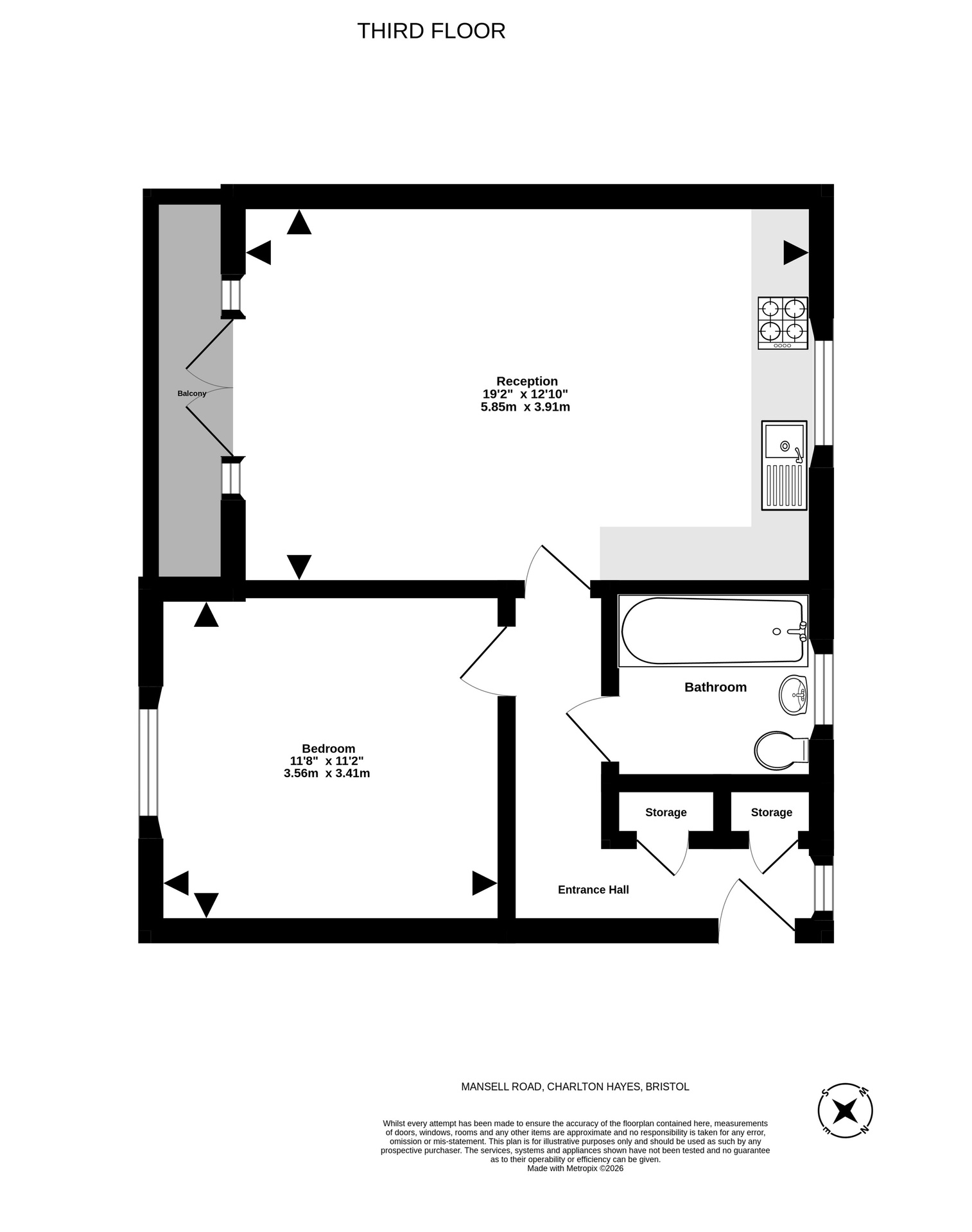 59 Mansell Road, Bristol floorplan