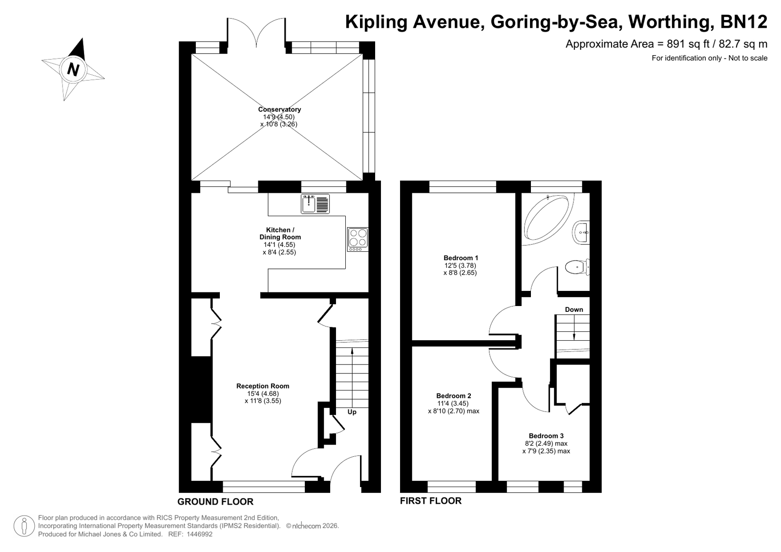 39, Kipling Avenue, Worthing floorplan