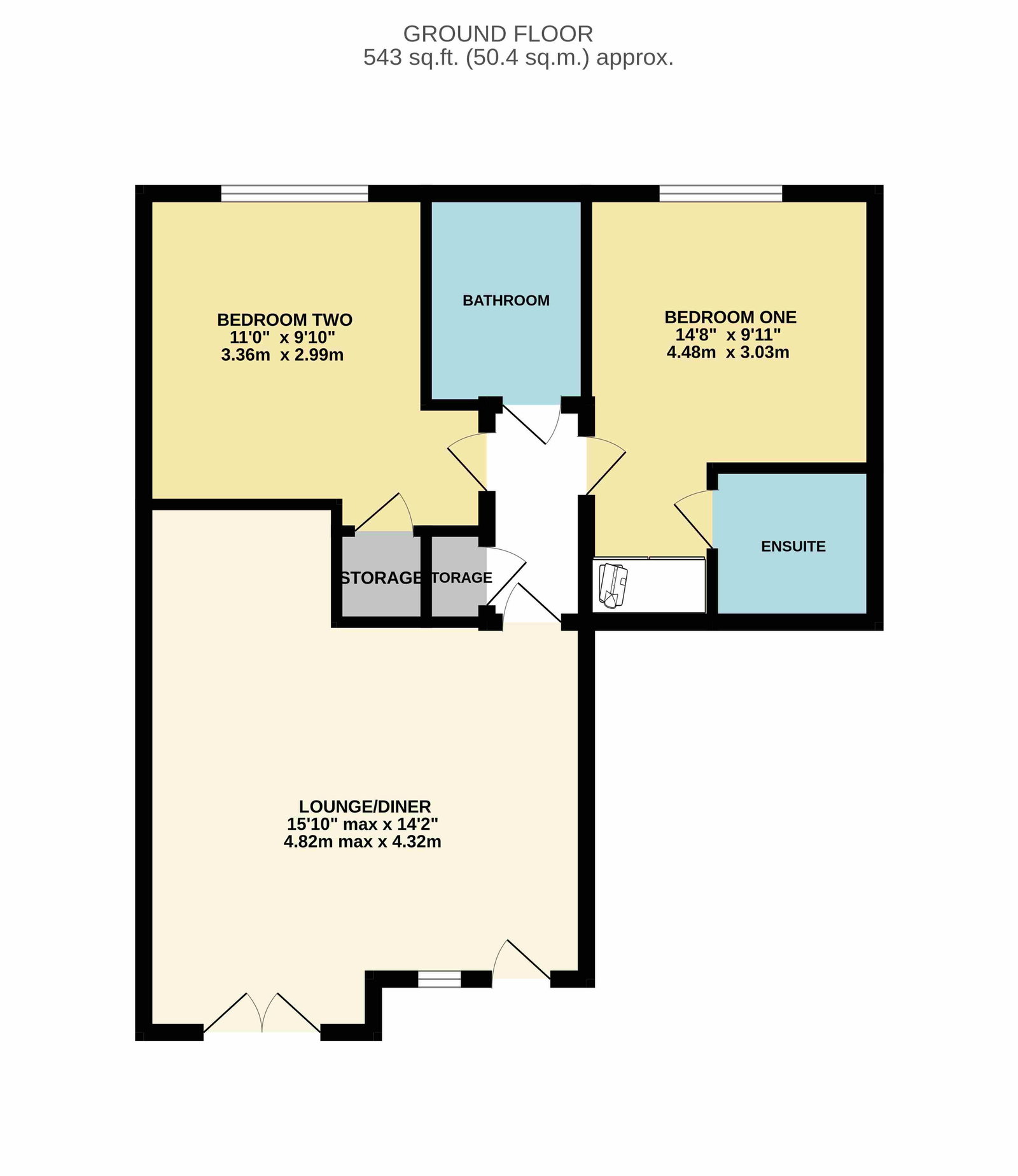 Riverwood Court, 101,Flat 7, Stafford Avenue, Hornchurch floorplan
