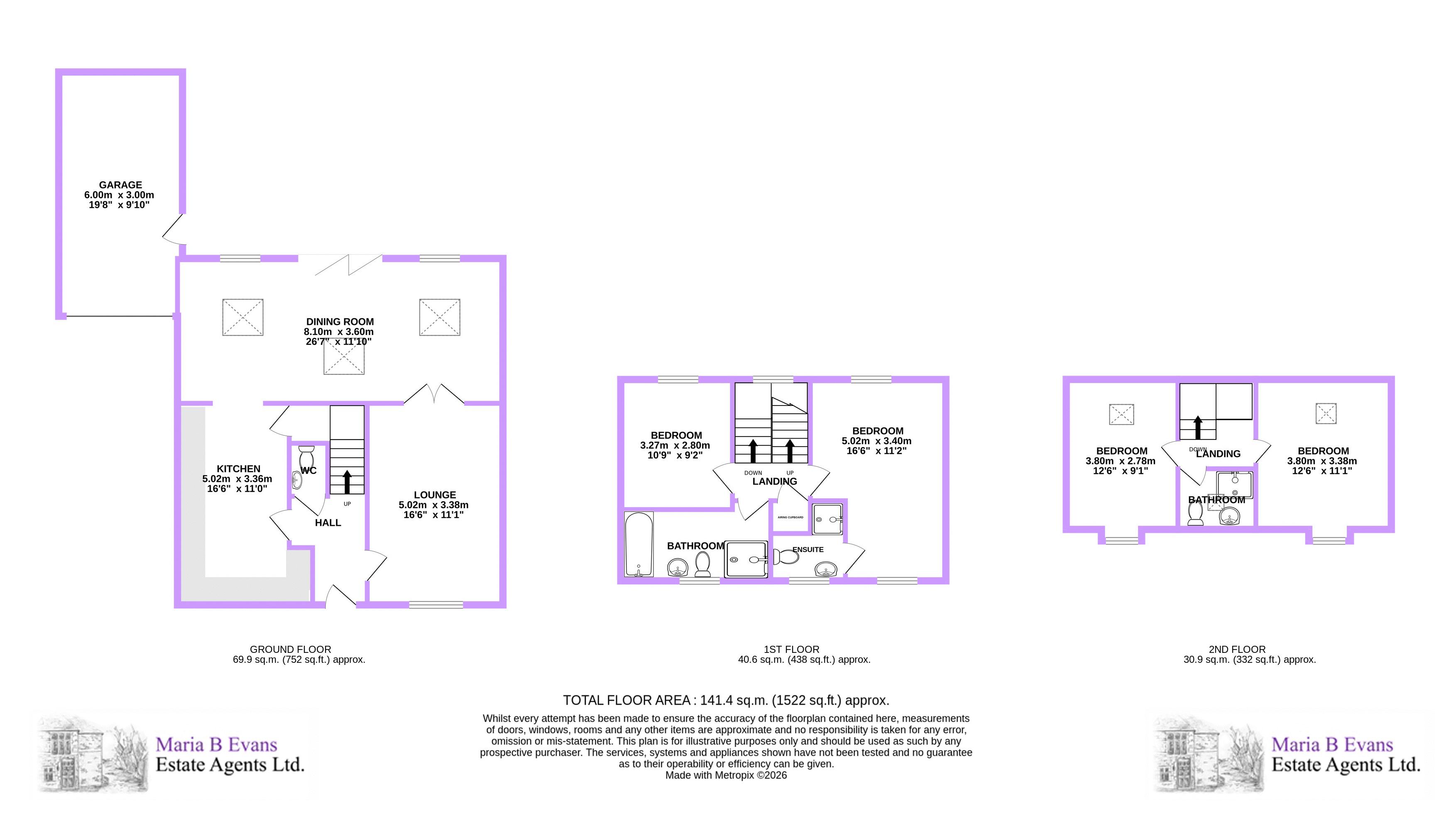 6, De Trafford Place, Leyland floorplan