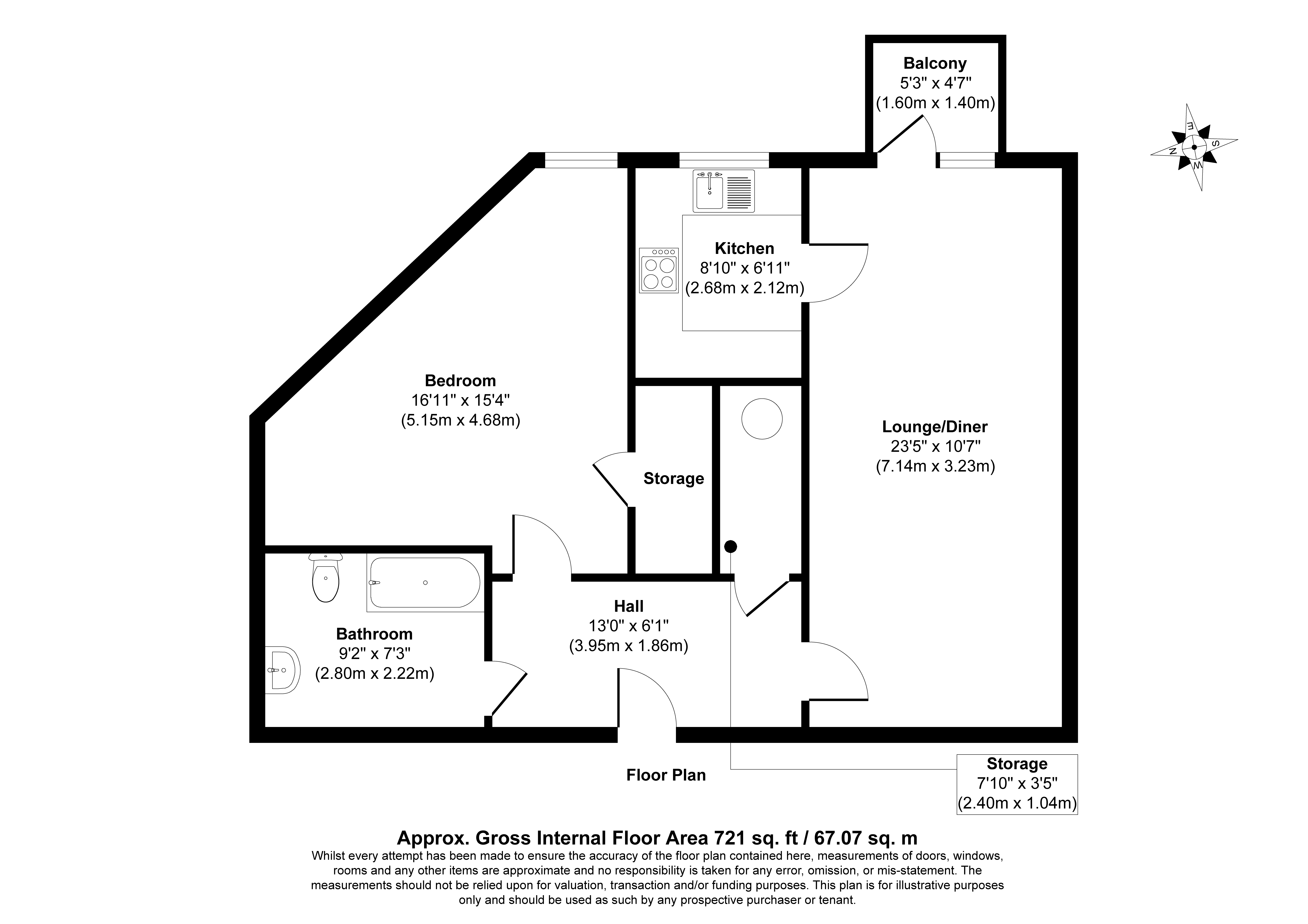 18, The Clockhouse, 140, London Road, Surrey floorplan