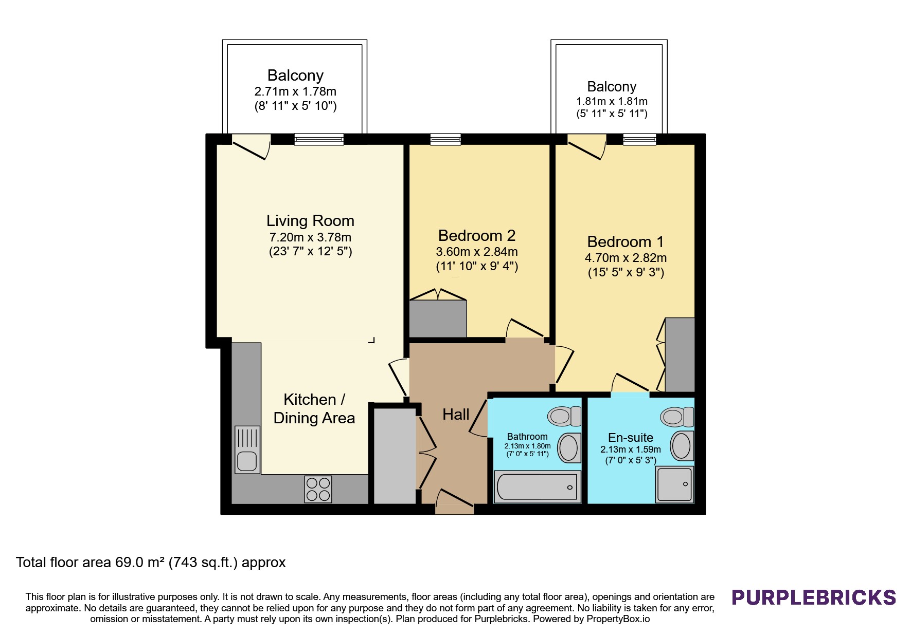 203/Banyan Court, 2 Regalia Close, London floorplan