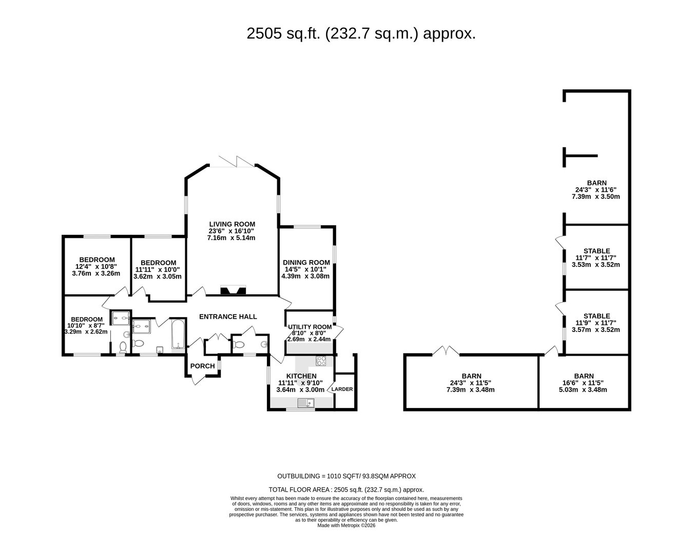 Davos, Blacknest Road, Alton floorplan