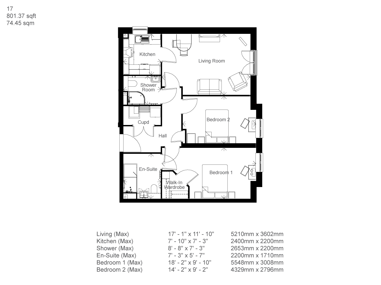 17, Malpas floorplan